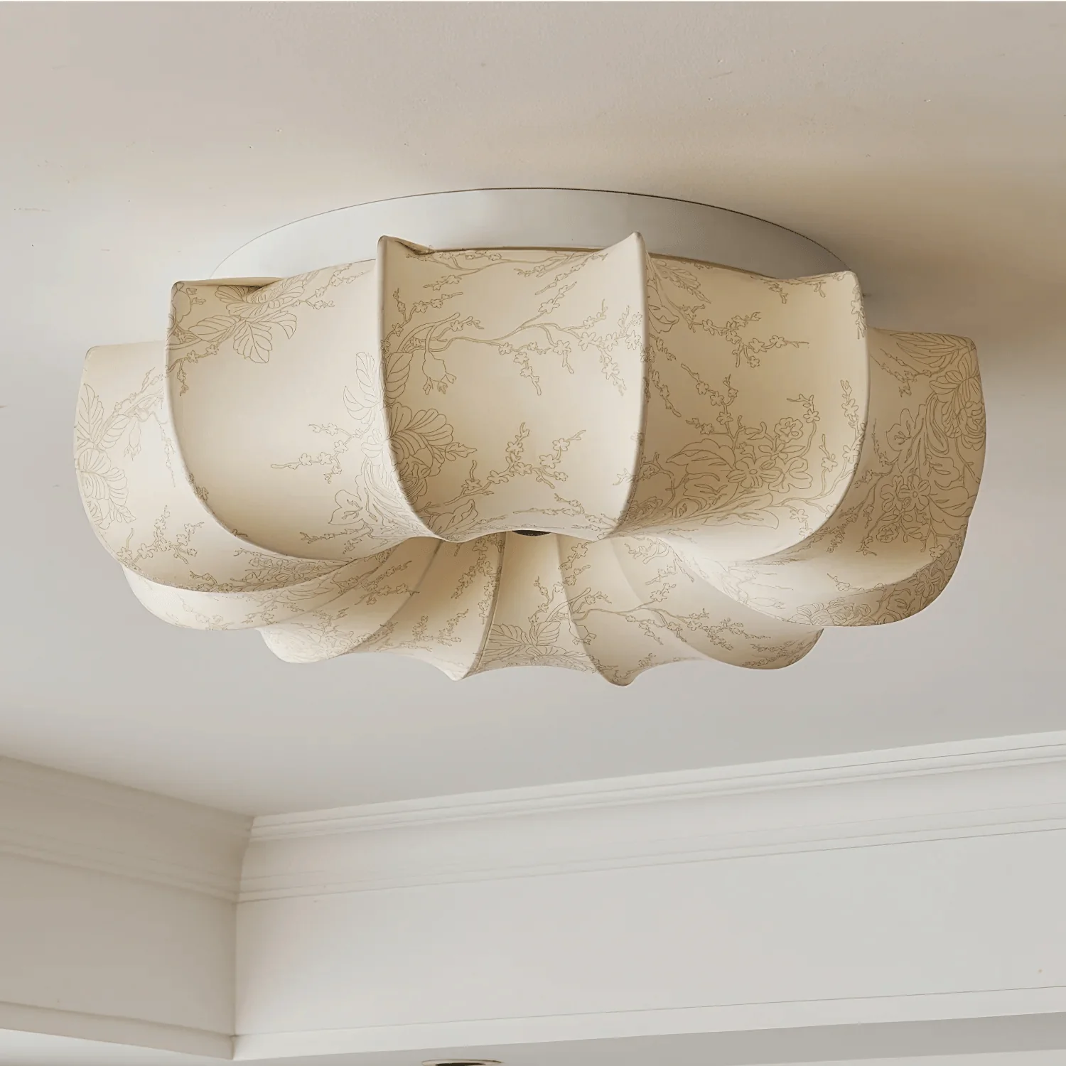 Vivaria Premium Nordic Art Wood Fabric Ceiling Light - Image 27