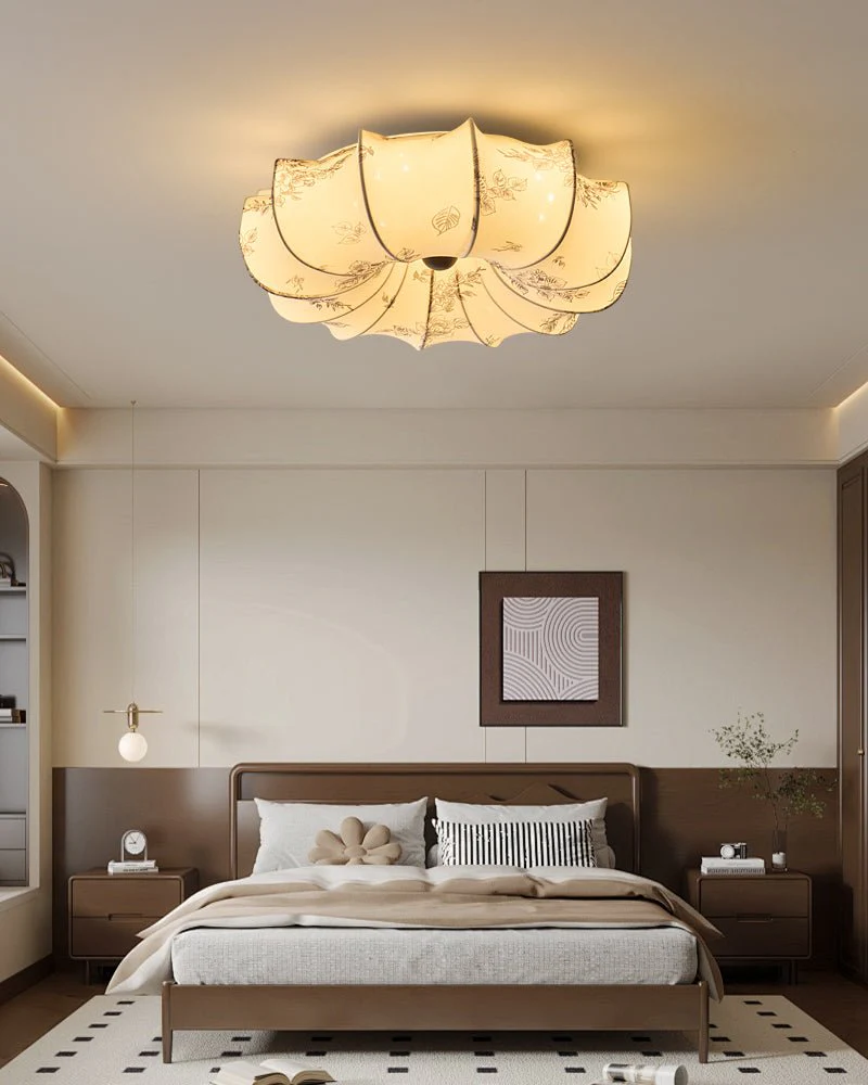 Vivaria Premium Nordic Art Wood Fabric Ceiling Light - Image 33