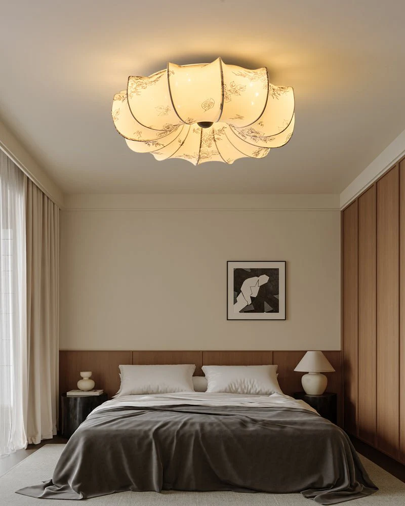 Vivaria Premium Nordic Art Wood Fabric Ceiling Light - Image 35