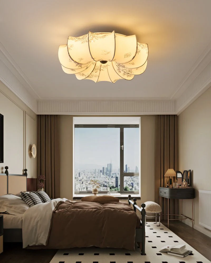 Vivaria Premium Nordic Art Wood Fabric Ceiling Light - Image 36