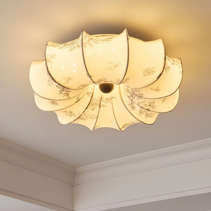 Vivaria Premium Nordic Art Wood Fabric Ceiling Light - Image 39