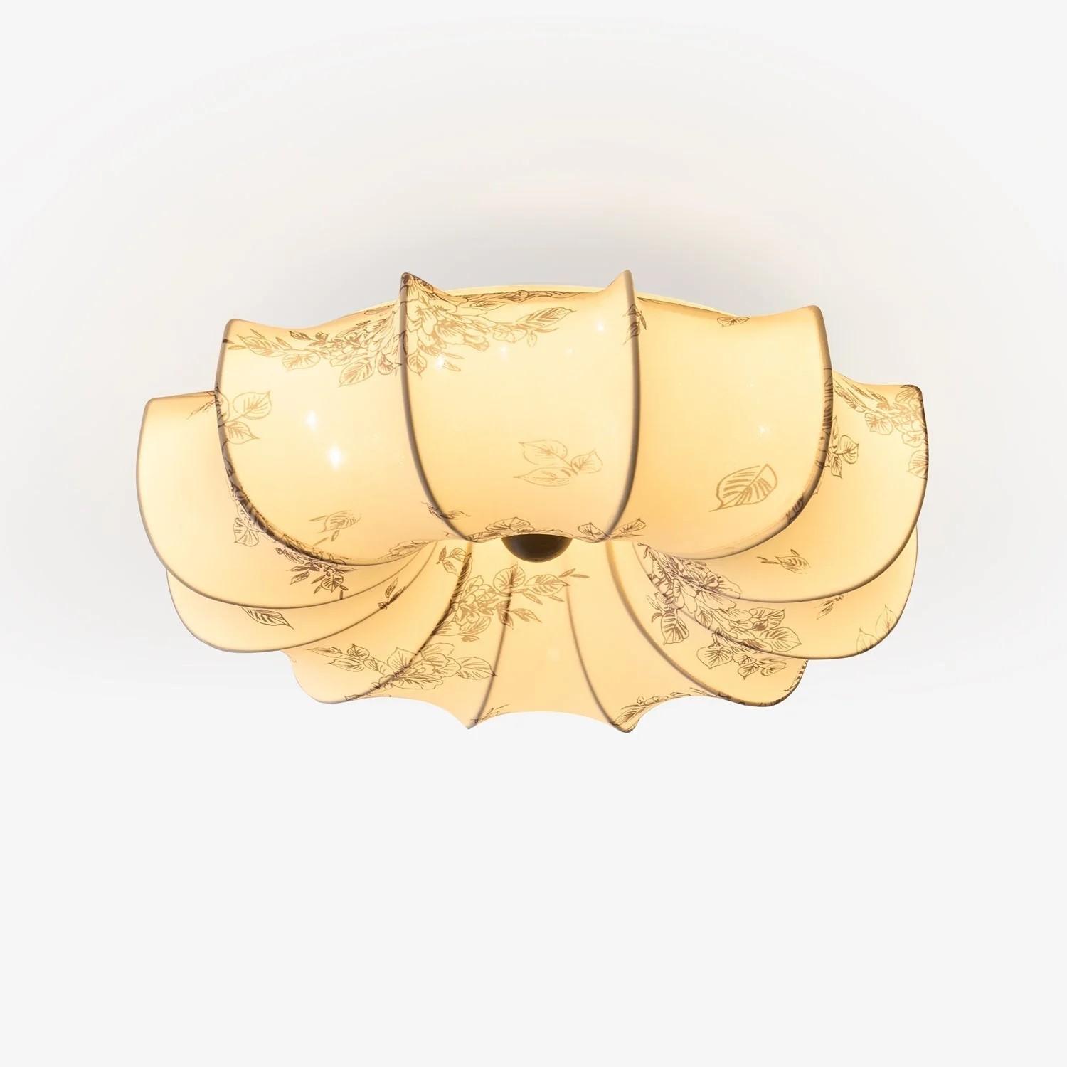 Vivaria Premium Nordic Art Wood Fabric Ceiling Light - Image 43