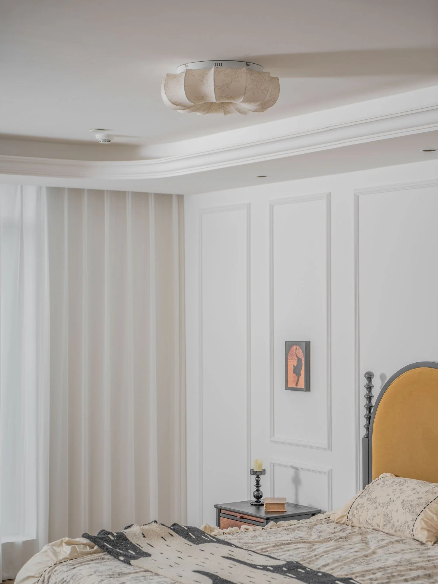 Vivaria Premium Nordic Art Wood Fabric Ceiling Light - Image 5