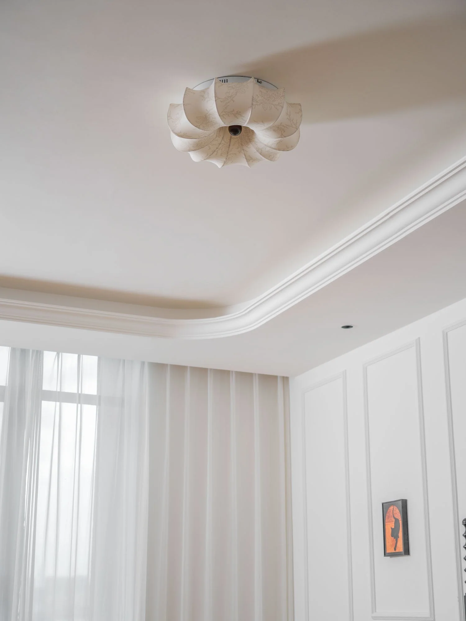 Vivaria Premium Nordic Art Wood Fabric Ceiling Light - Image 7
