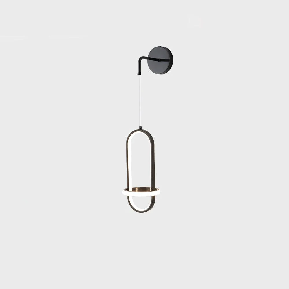 Vivianne Modern Minimalist Oval Brass Wall Light - Image 14