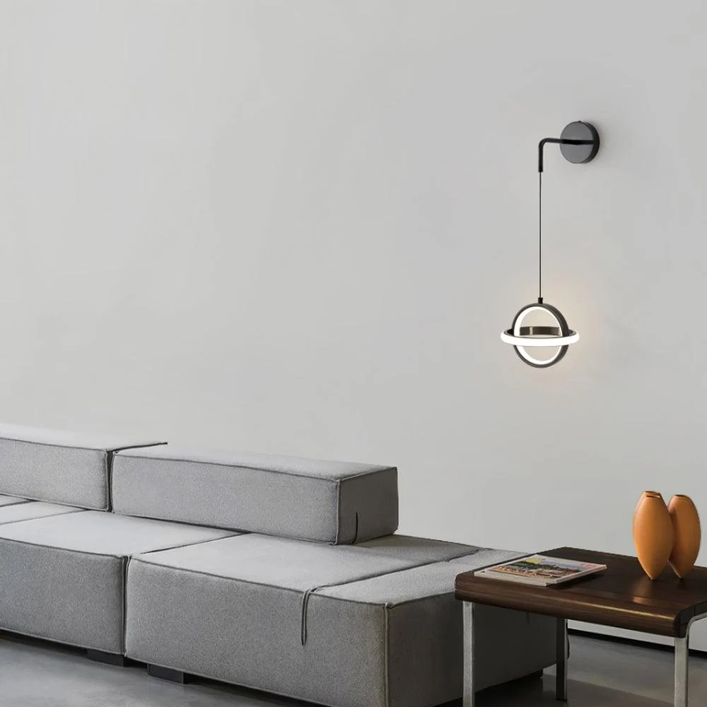 Vivianne Modern Minimalist Oval Brass Wall Light - Image 2