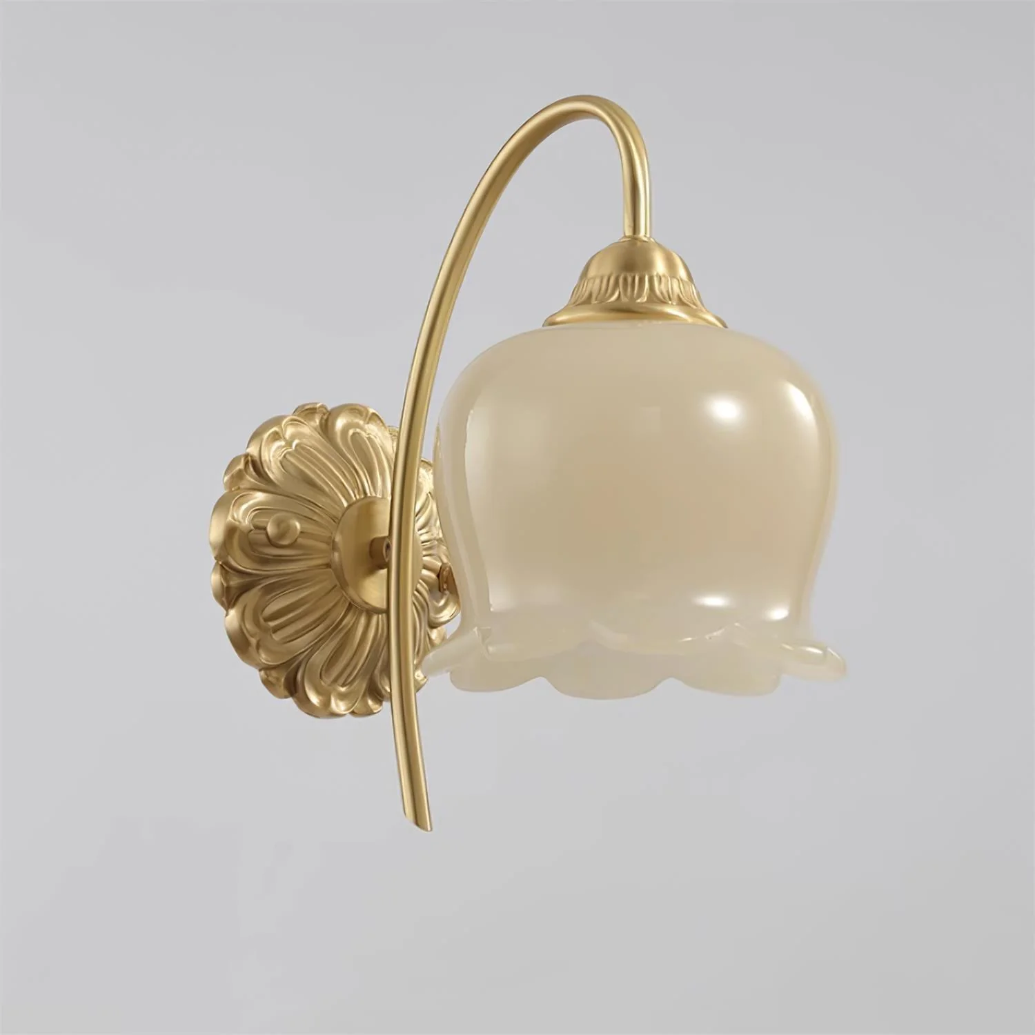 Vivinir Art Flower Brass Resin Wall Lamp - Image 2
