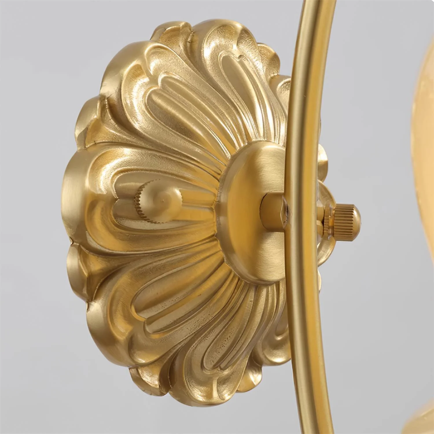 Vivinir Art Flower Brass Resin Wall Lamp - Image 5