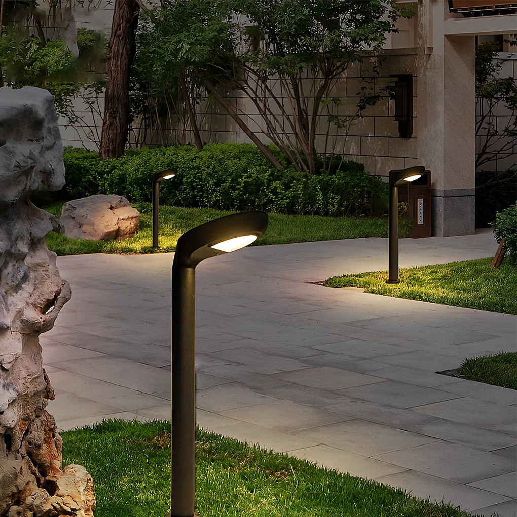 Vnia Minimalist Powered Sleek Outdoor Lawn Lamp - Image 3