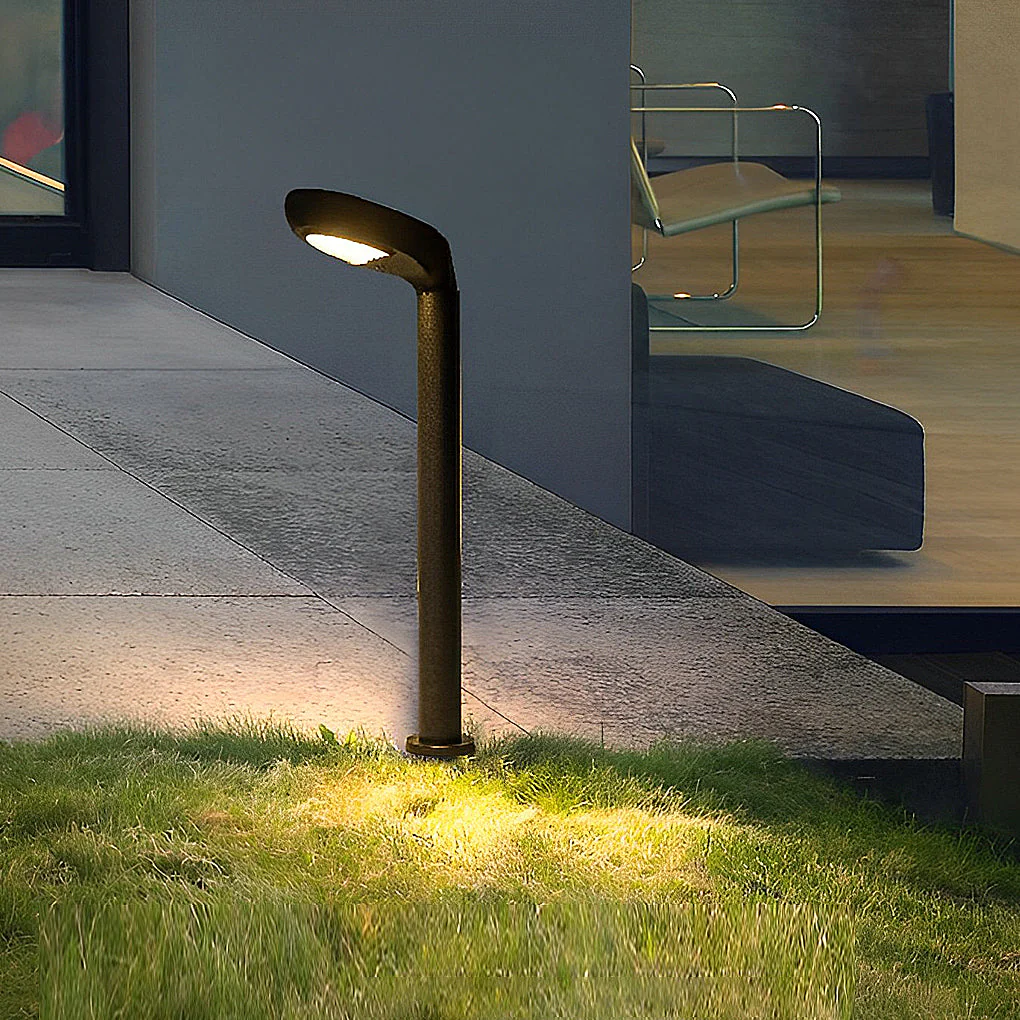 Vnia Minimalist Powered Sleek Outdoor Lawn Lamp - Image 4