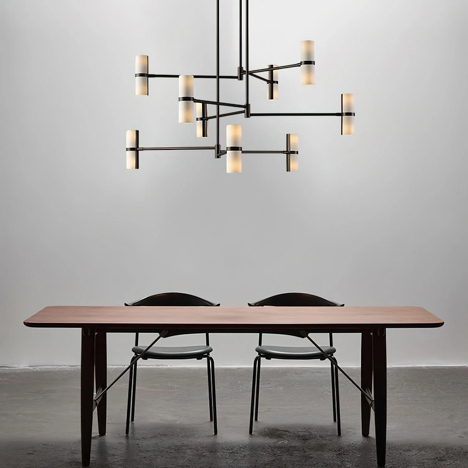 Voltaire Chandelier Brass Contemporary - Image 3