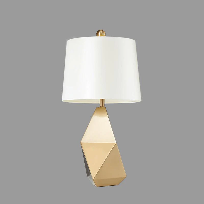 Vosilis Modern Minimalist Faceted Fabric Table Light - Image 3