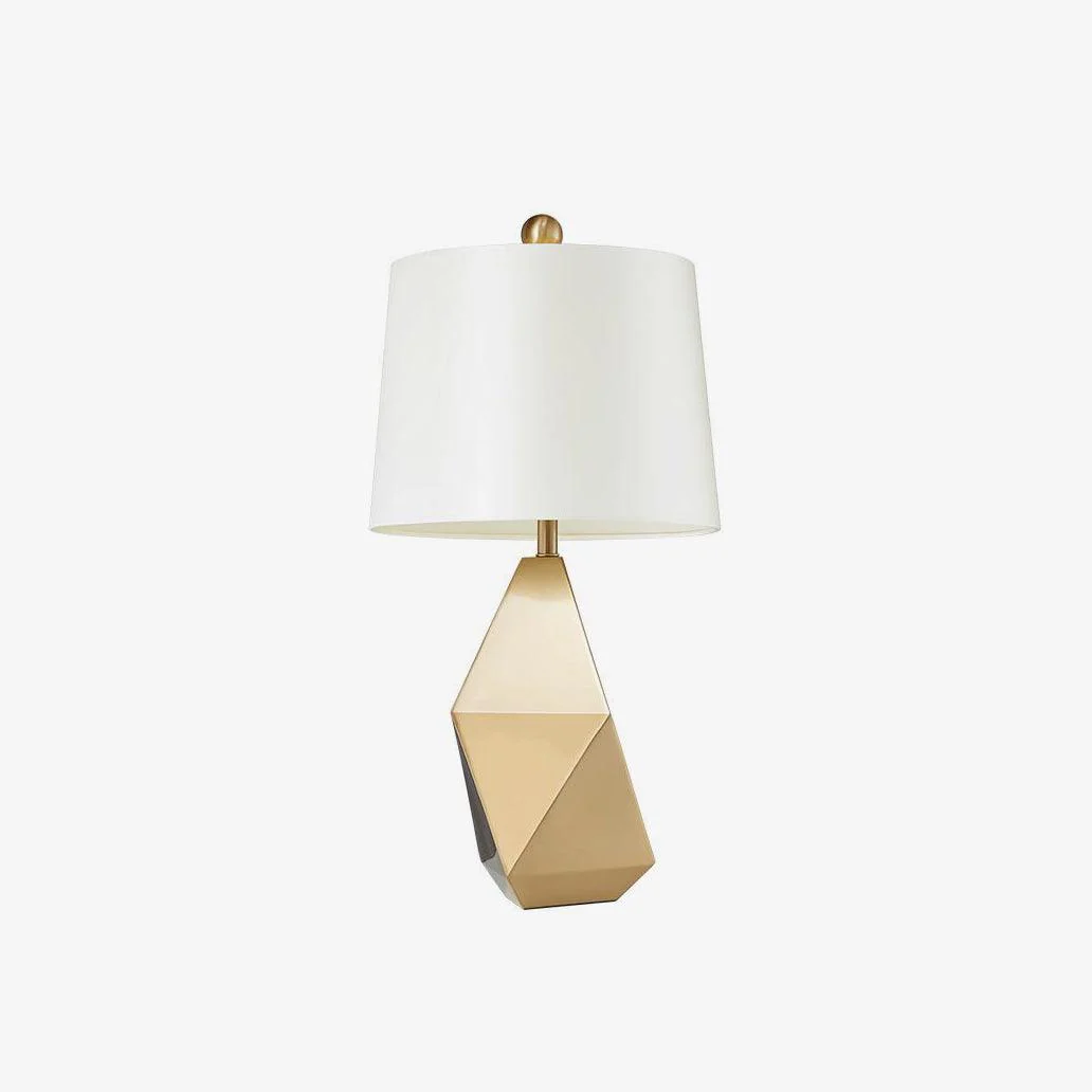 Vosilis Modern Minimalist Faceted Fabric Table Light - Image 4