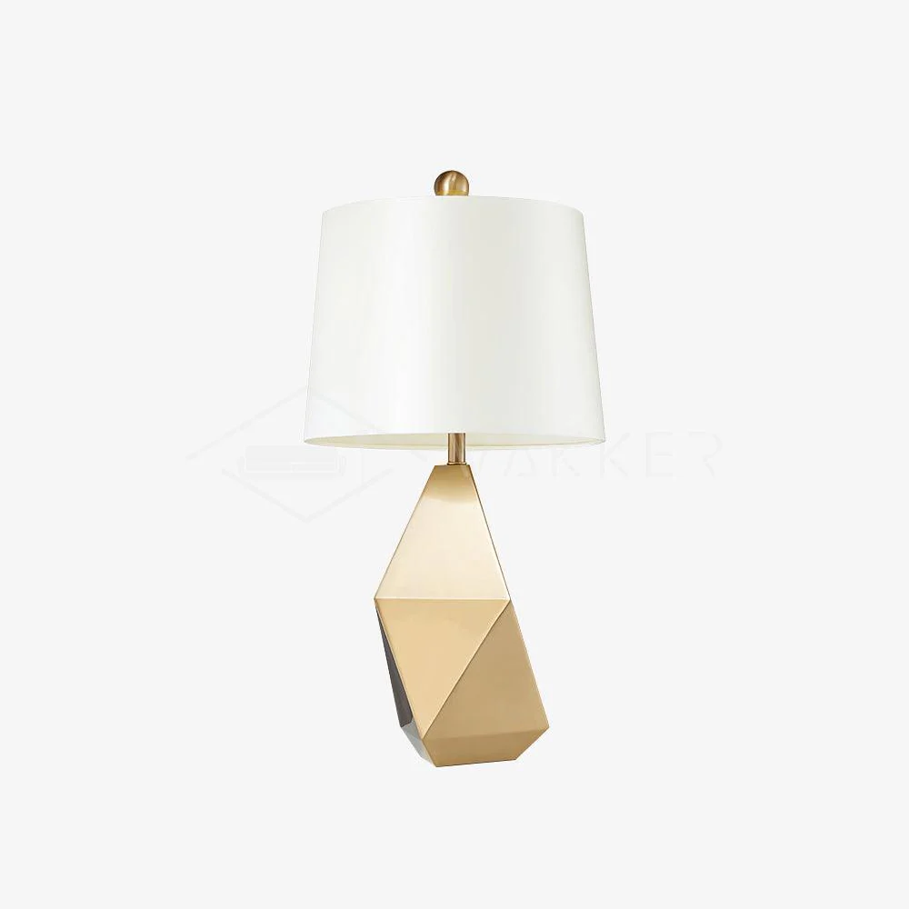 Vosilis Modern Minimalist Faceted Fabric Table Light - Image 6