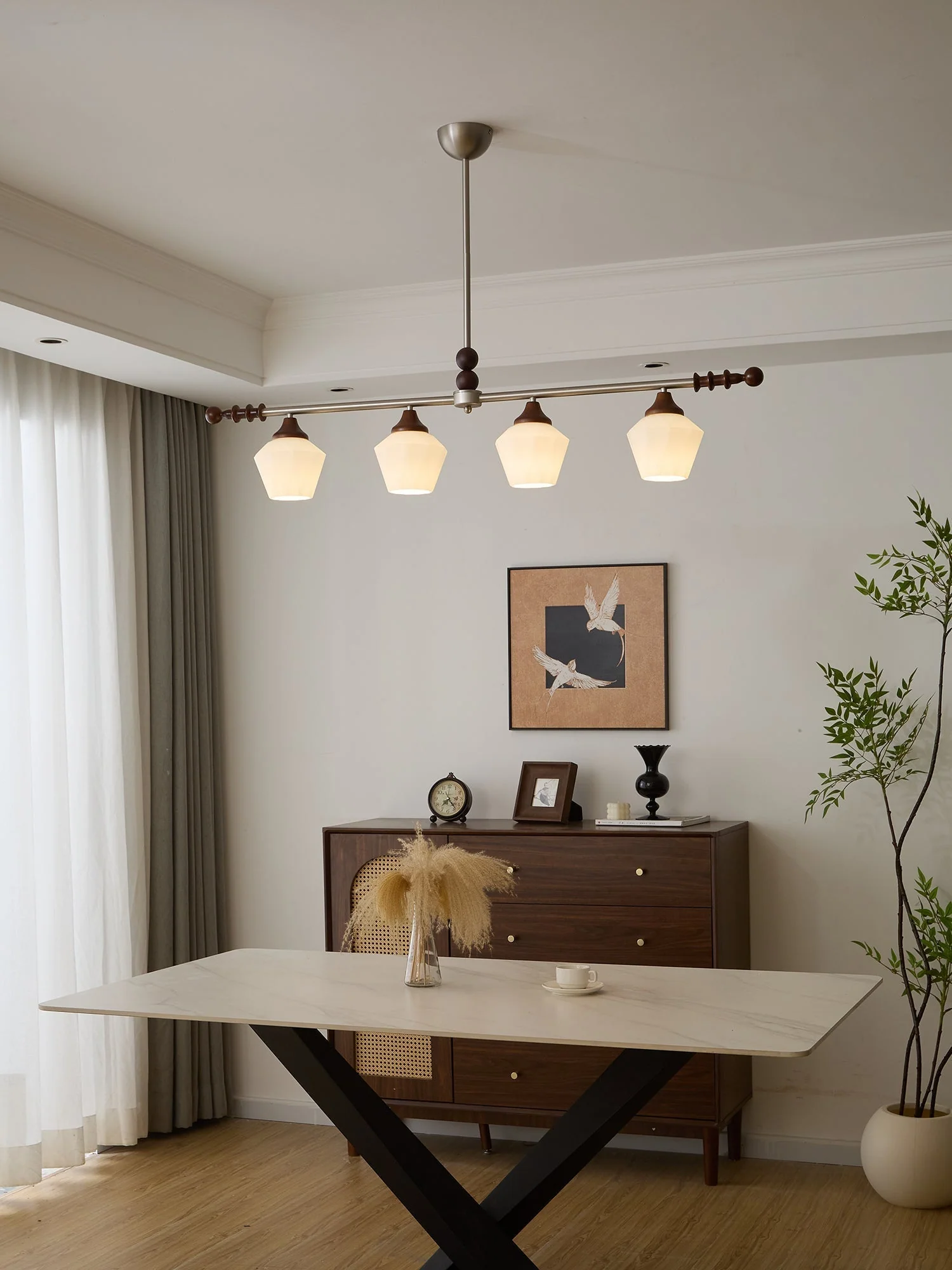 Vosole Traditional Elegance Vintage Wood Chandelier - Image 11