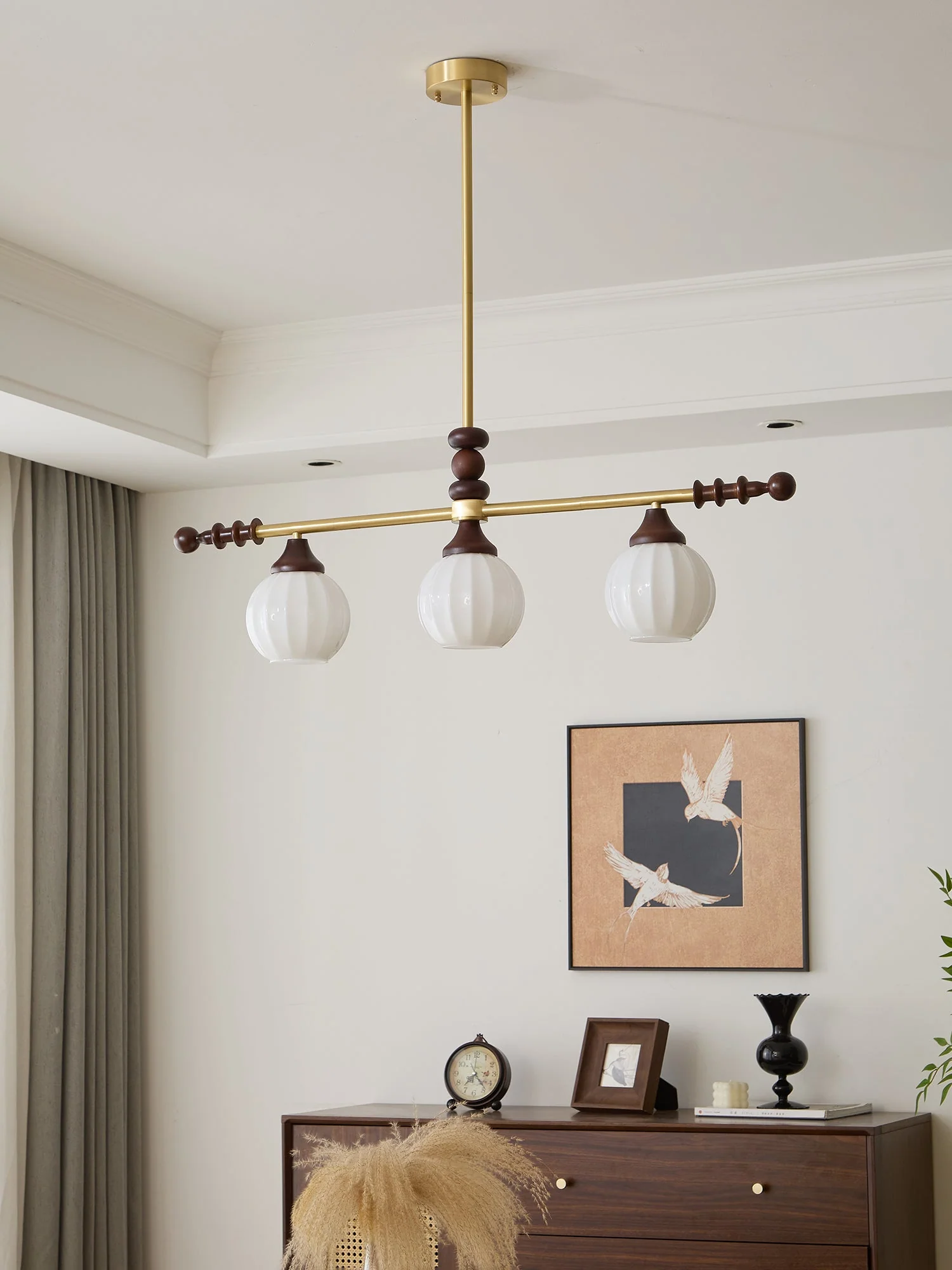 Vosole Traditional Elegance Vintage Wood Chandelier - Image 12