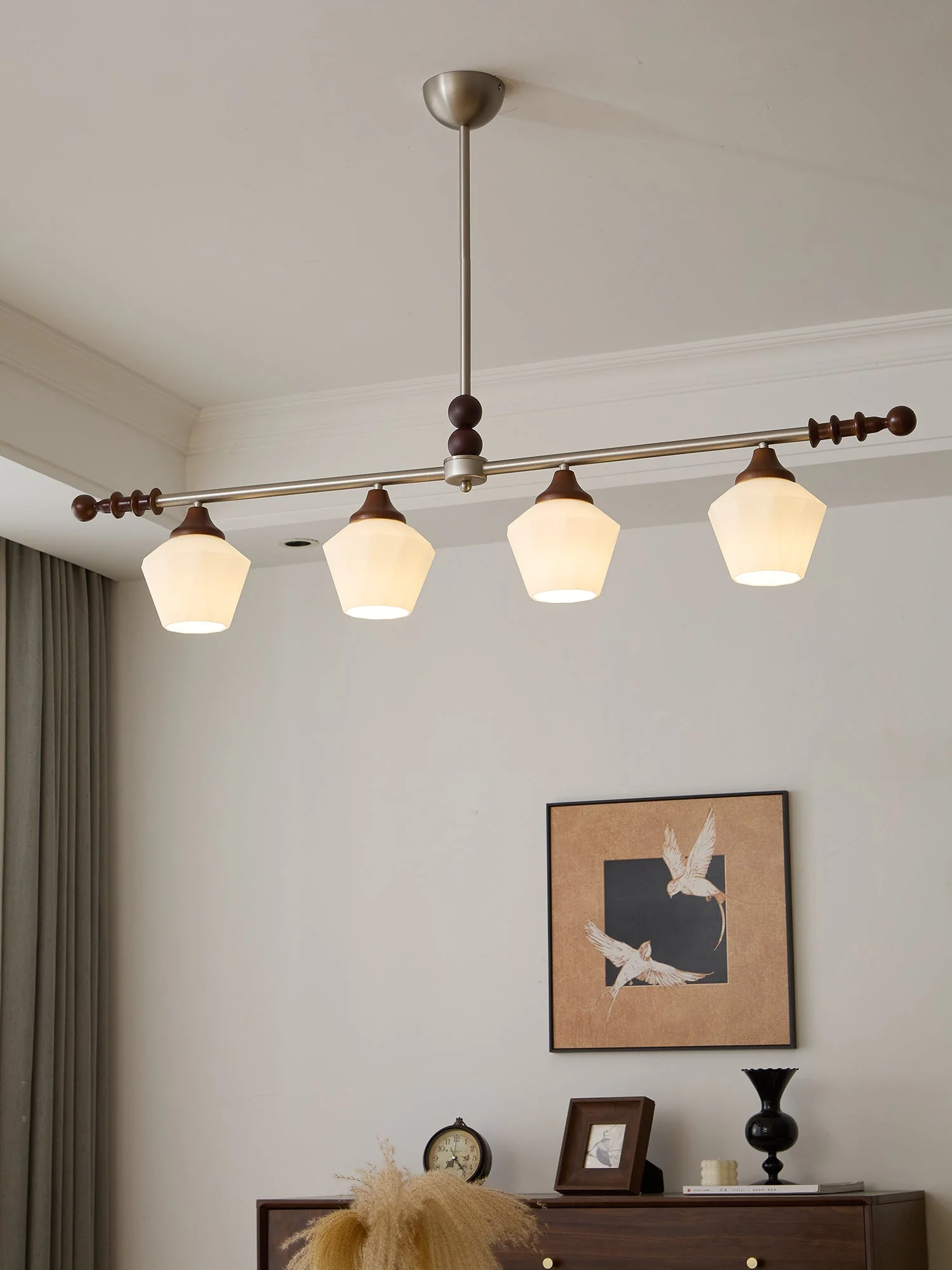 Vosole Traditional Elegance Vintage Wood Chandelier - Image 13