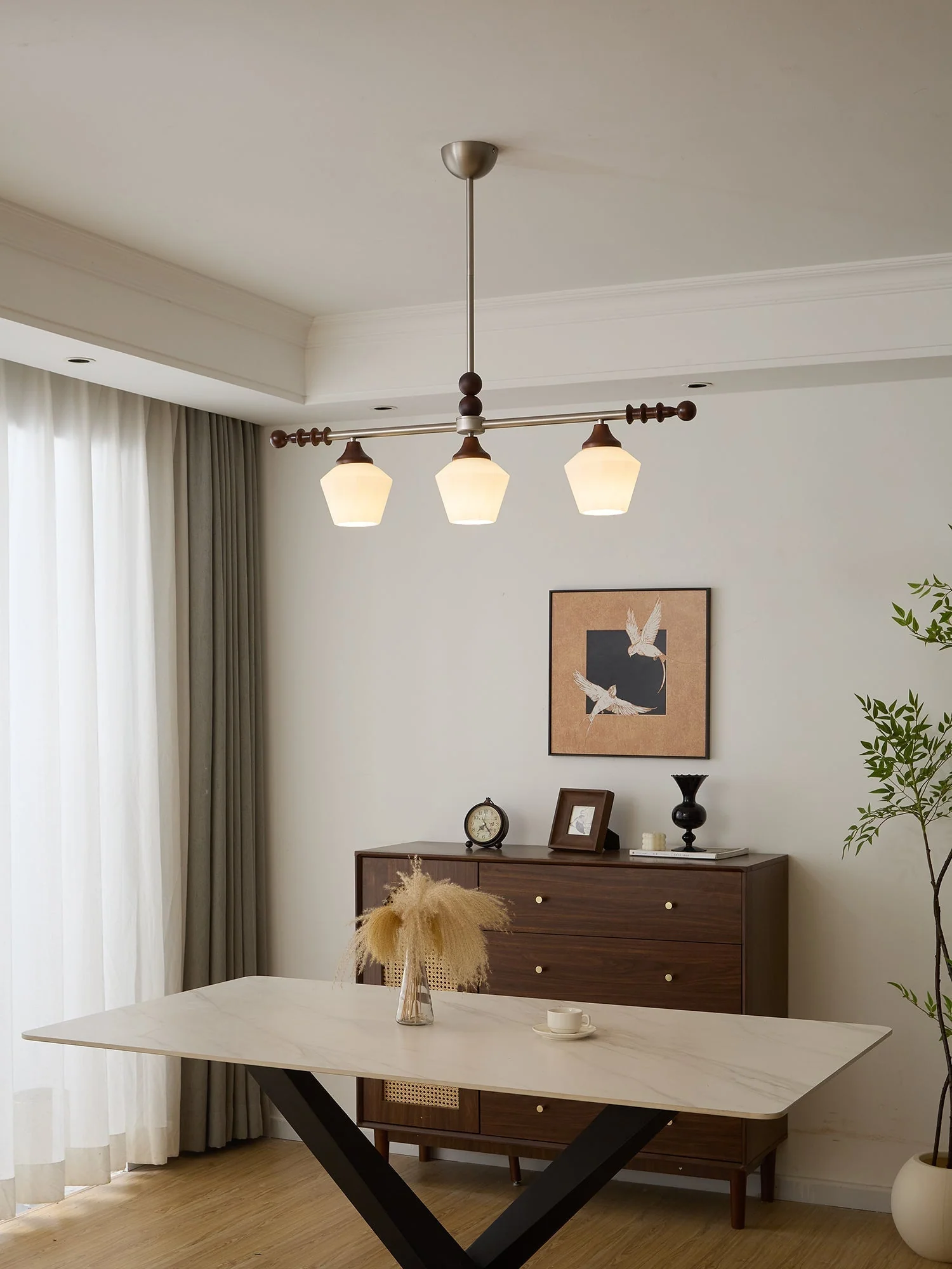 Vosole Traditional Elegance Vintage Wood Chandelier - Image 20