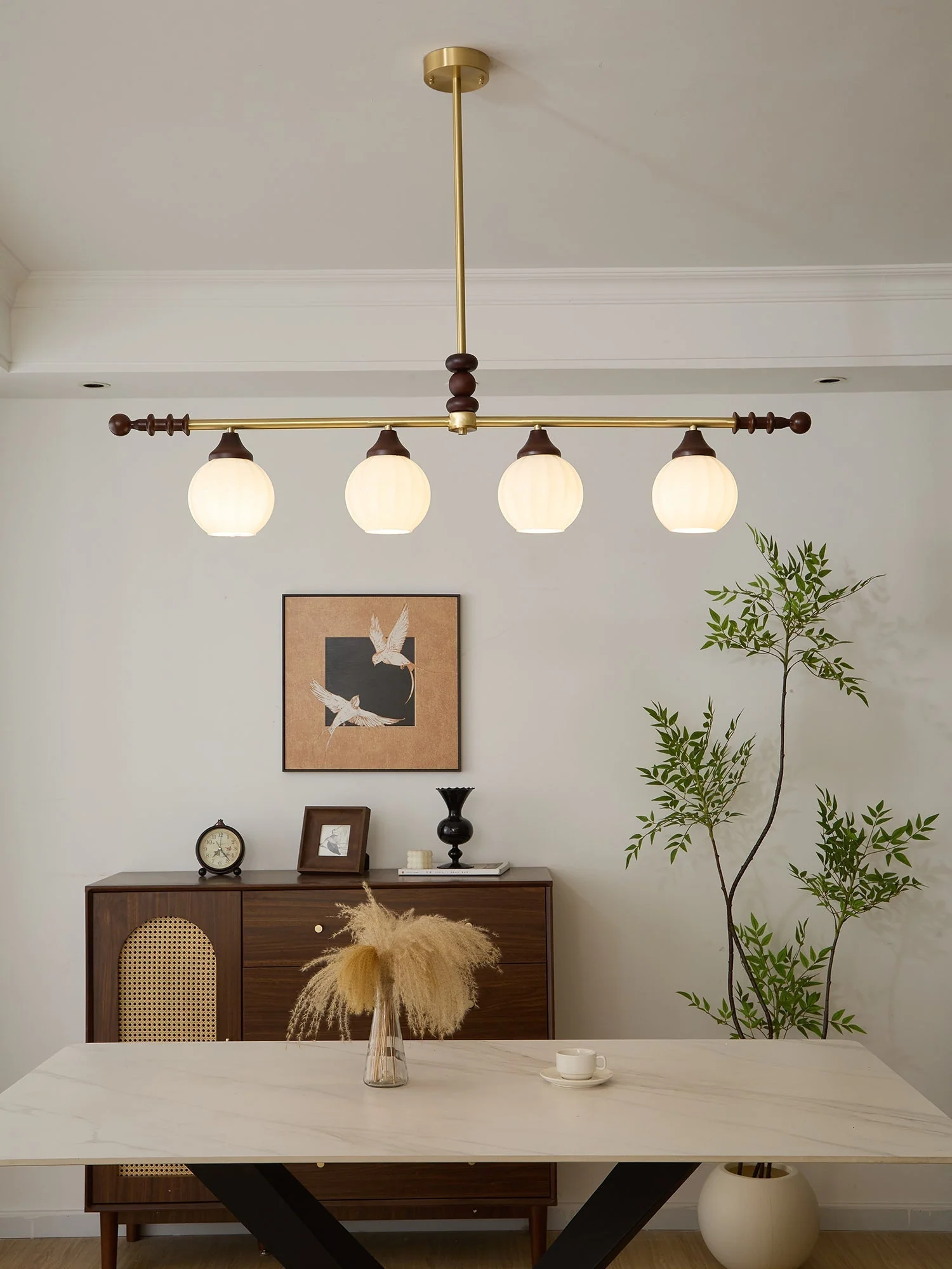 Vosole Traditional Elegance Vintage Wood Chandelier - Image 3