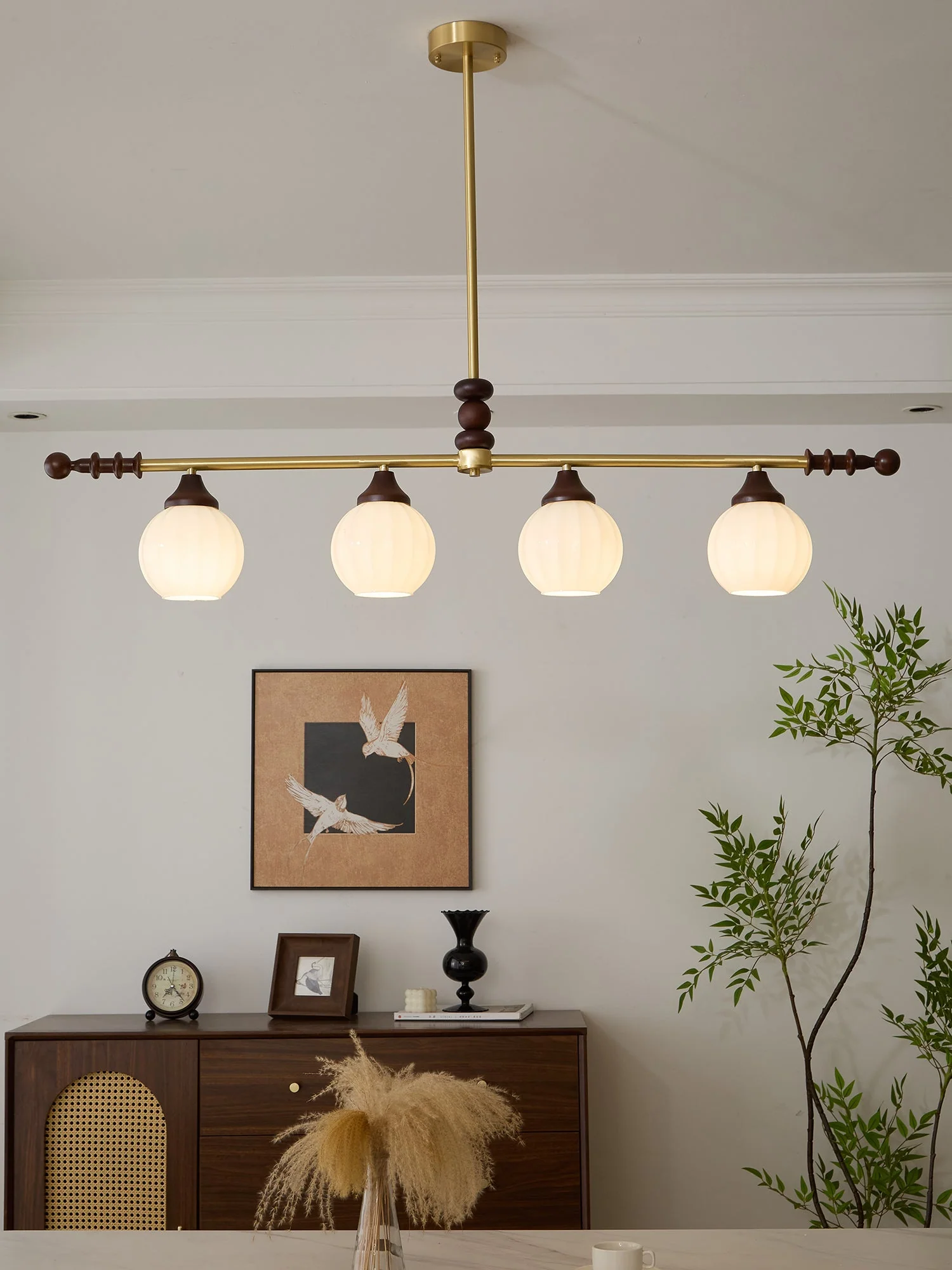 Vosole Traditional Elegance Vintage Wood Chandelier - Image 5