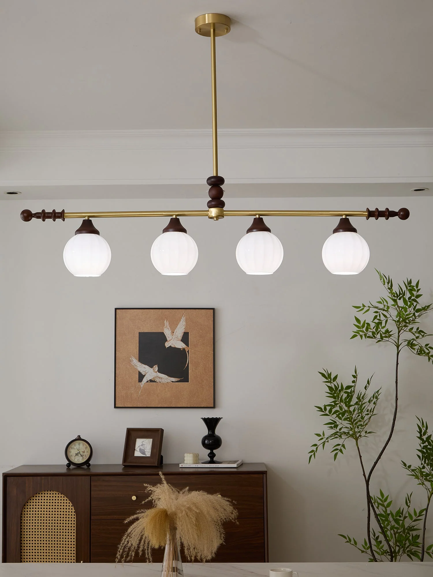 Vosole Traditional Elegance Vintage Wood Chandelier - Image 6