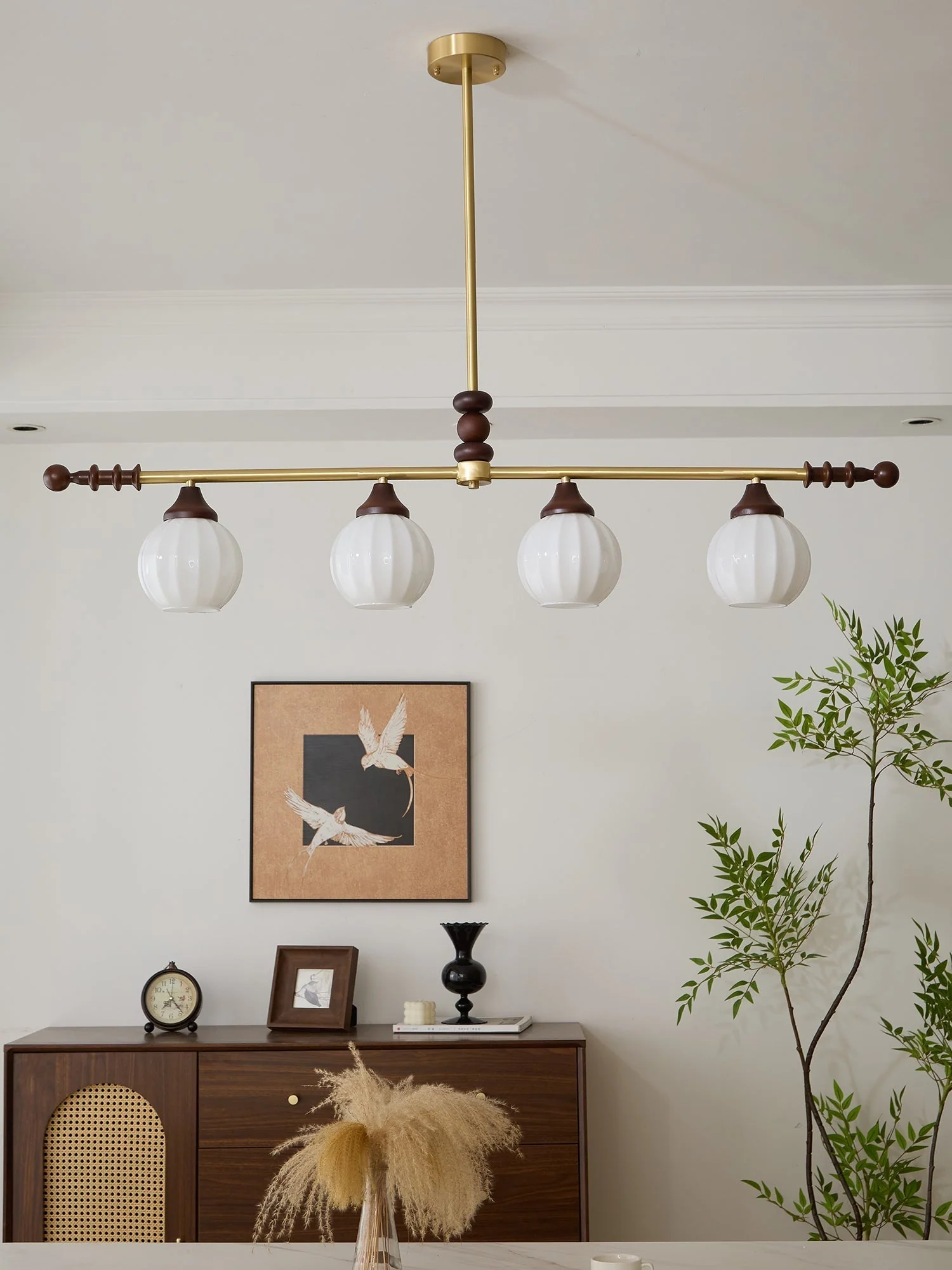 Vosole Traditional Elegance Vintage Wood Chandelier - Image 7