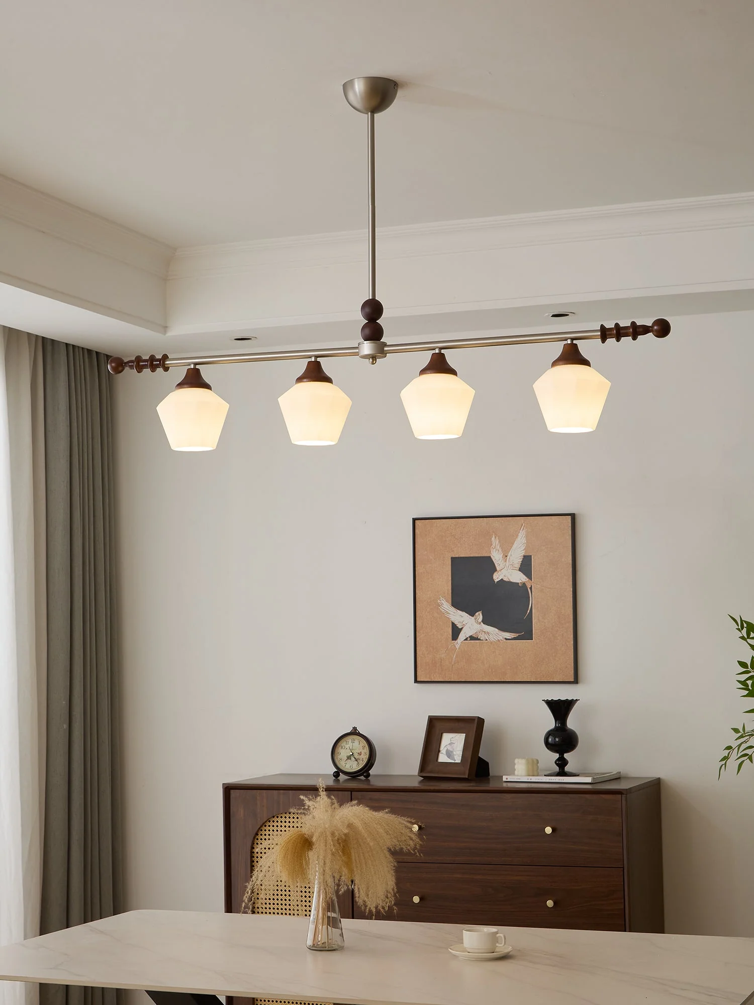 Vosole Traditional Elegance Vintage Wood Chandelier - Image 9