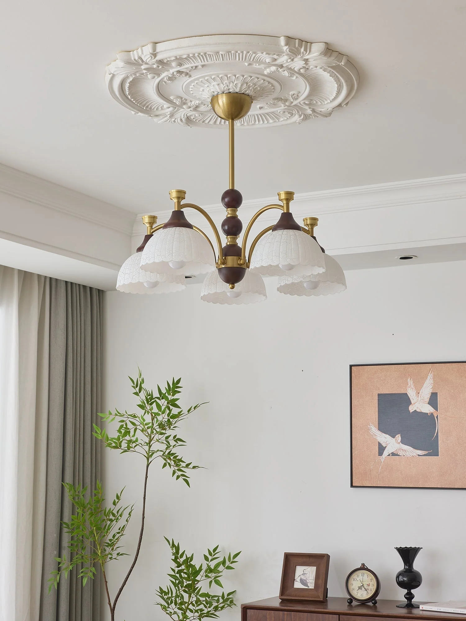 Vosolir Traditional Elegance Wood Chandelier - Image 12