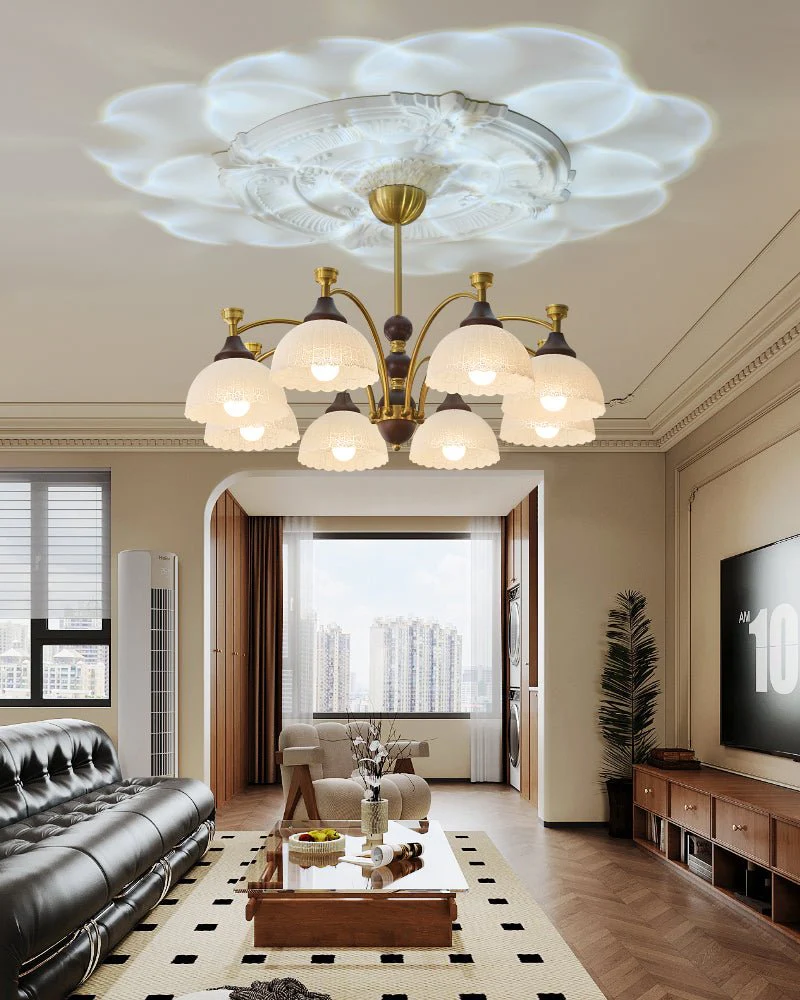 Vosolir Traditional Elegance Wood Chandelier - Image 2