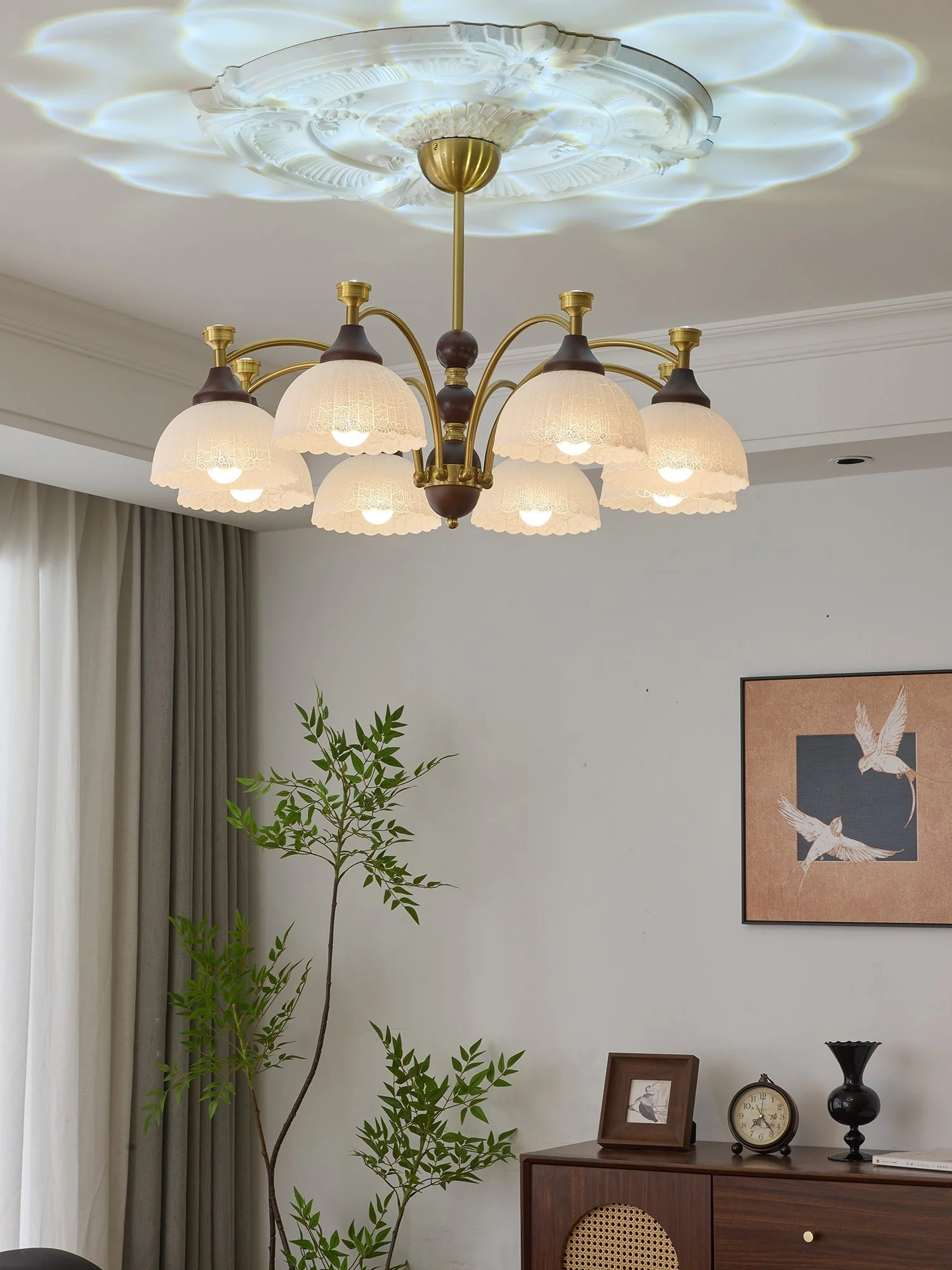 Vosolir Traditional Elegance Wood Chandelier - Image 20