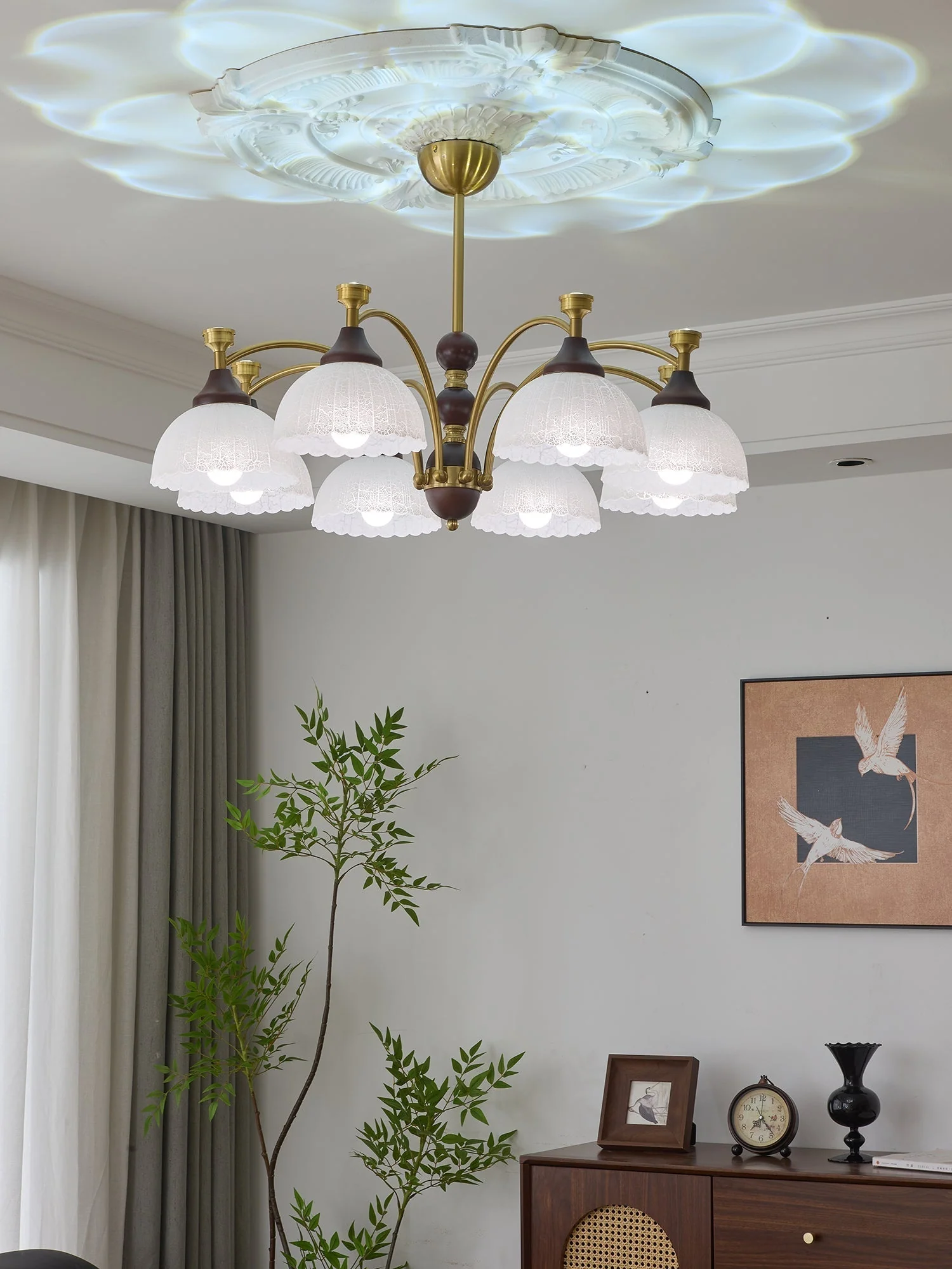 Vosolir Traditional Elegance Wood Chandelier - Image 21