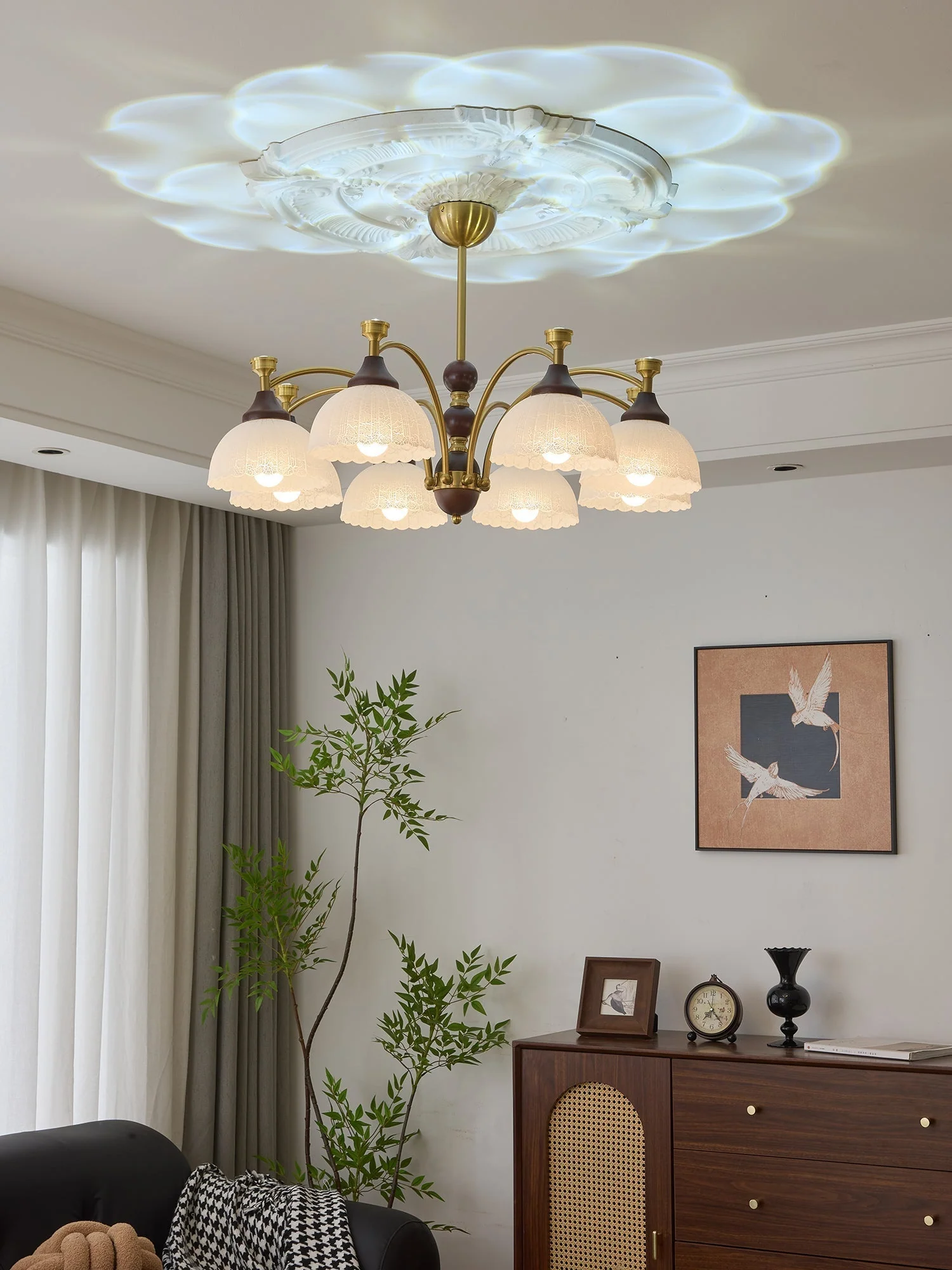 Vosolir Traditional Elegance Wood Chandelier - Image 22