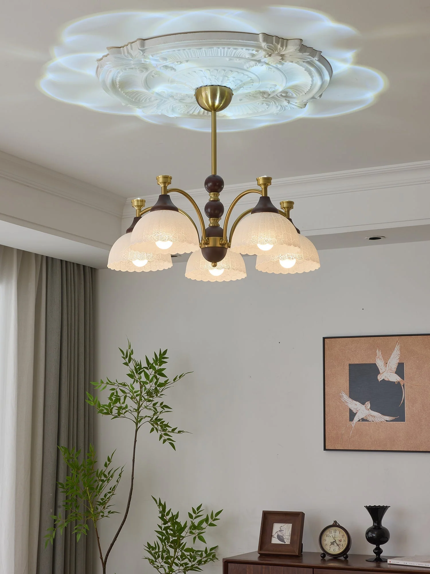 Vosolir Traditional Elegance Wood Chandelier - Image 25
