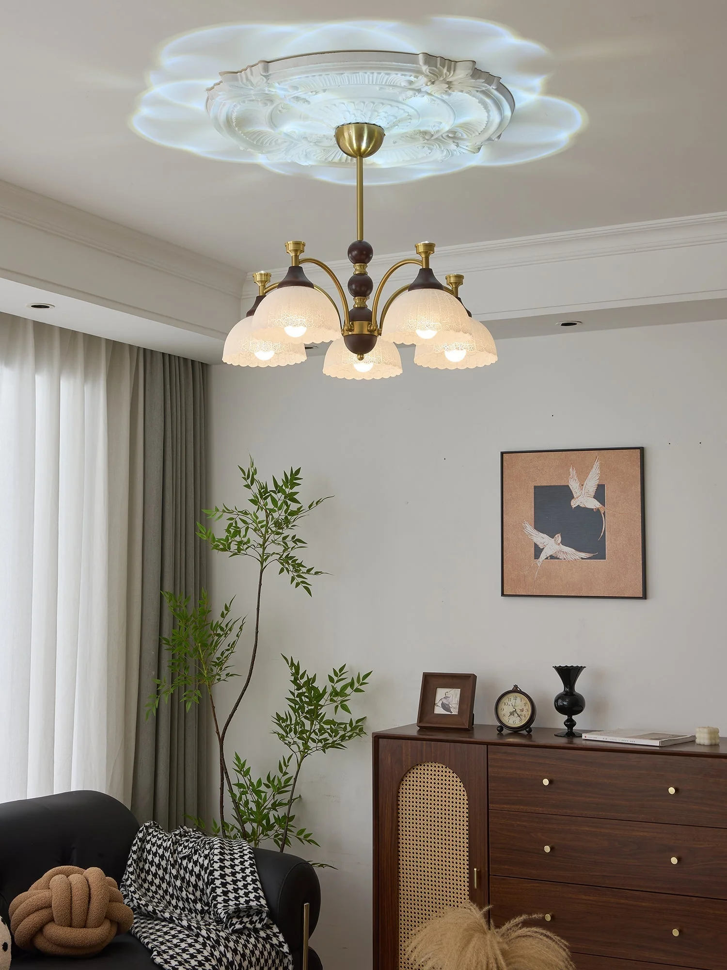 Vosolir Traditional Elegance Wood Chandelier - Image 26