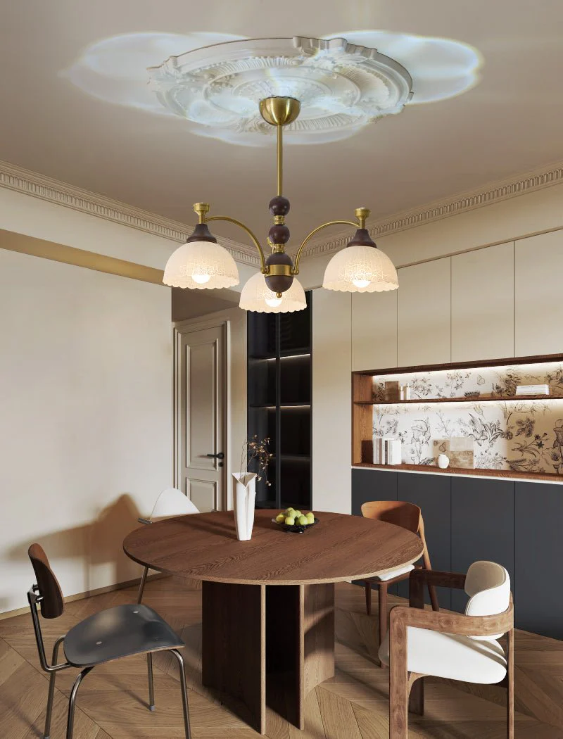 Vosolir Traditional Elegance Wood Chandelier - Image 3