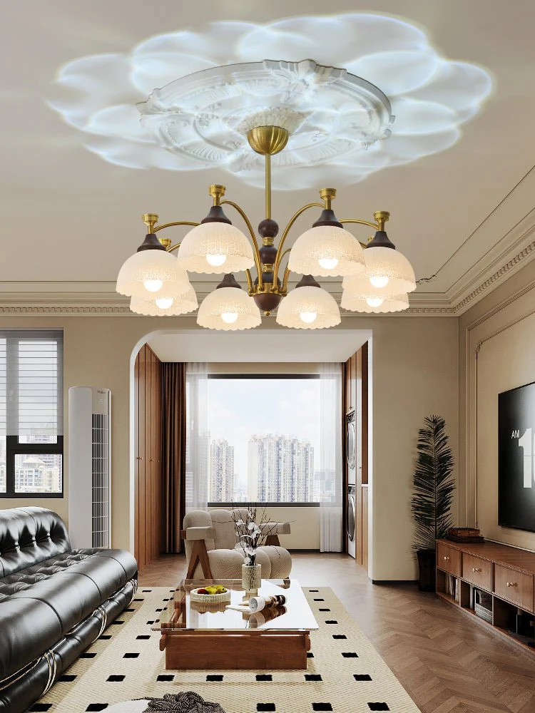 Vosolir Traditional Elegance Wood Chandelier - Image 5