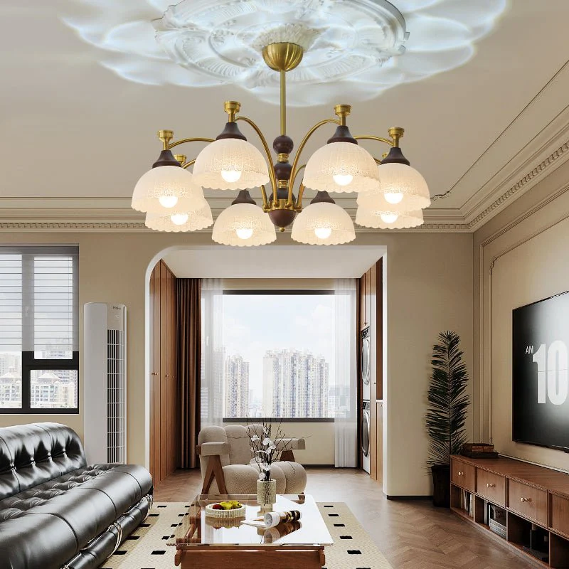 Vosolir Traditional Elegance Wood Chandelier - Image 8