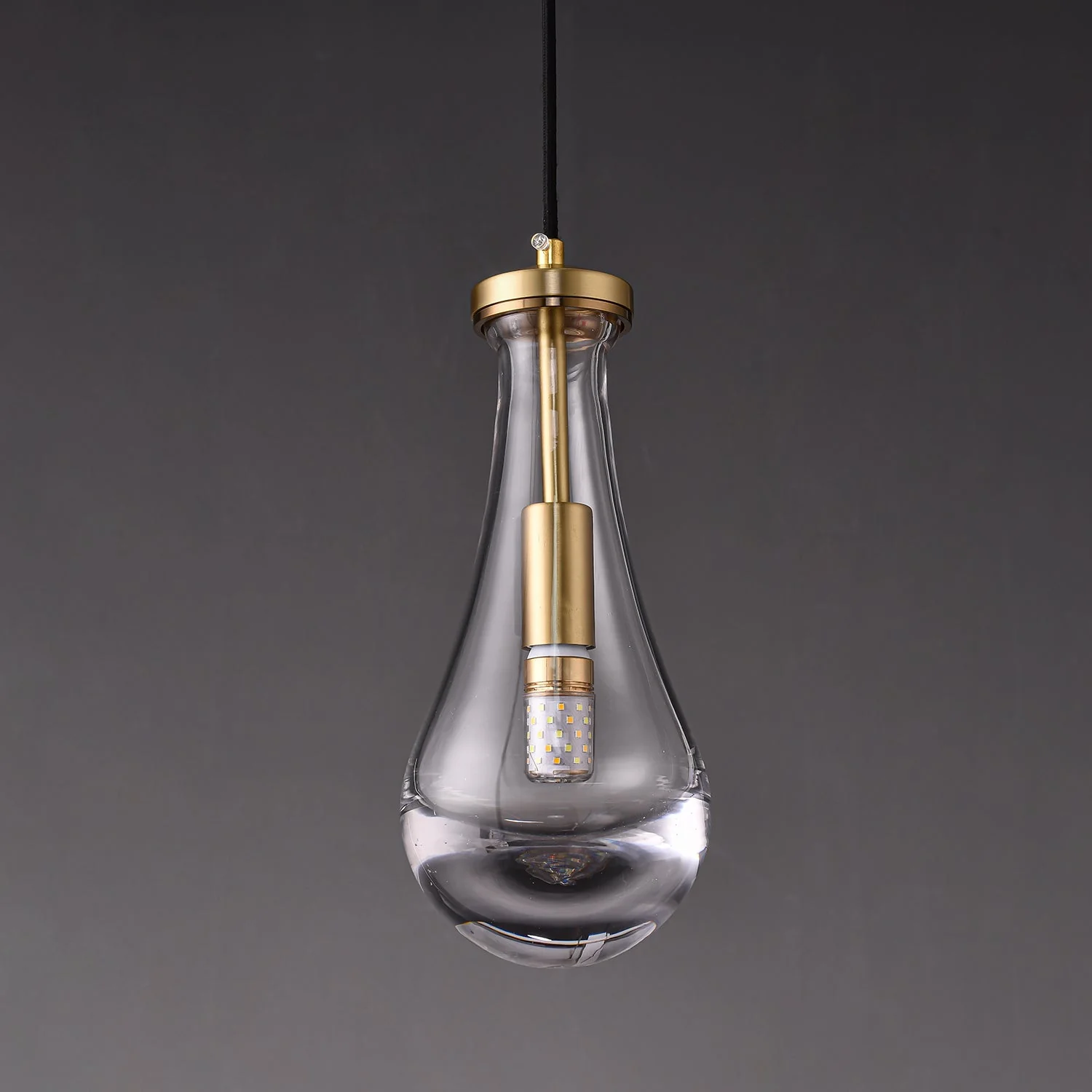 Votheor Modern Minimalist Brass Glass Pendant Lamp - Image 10