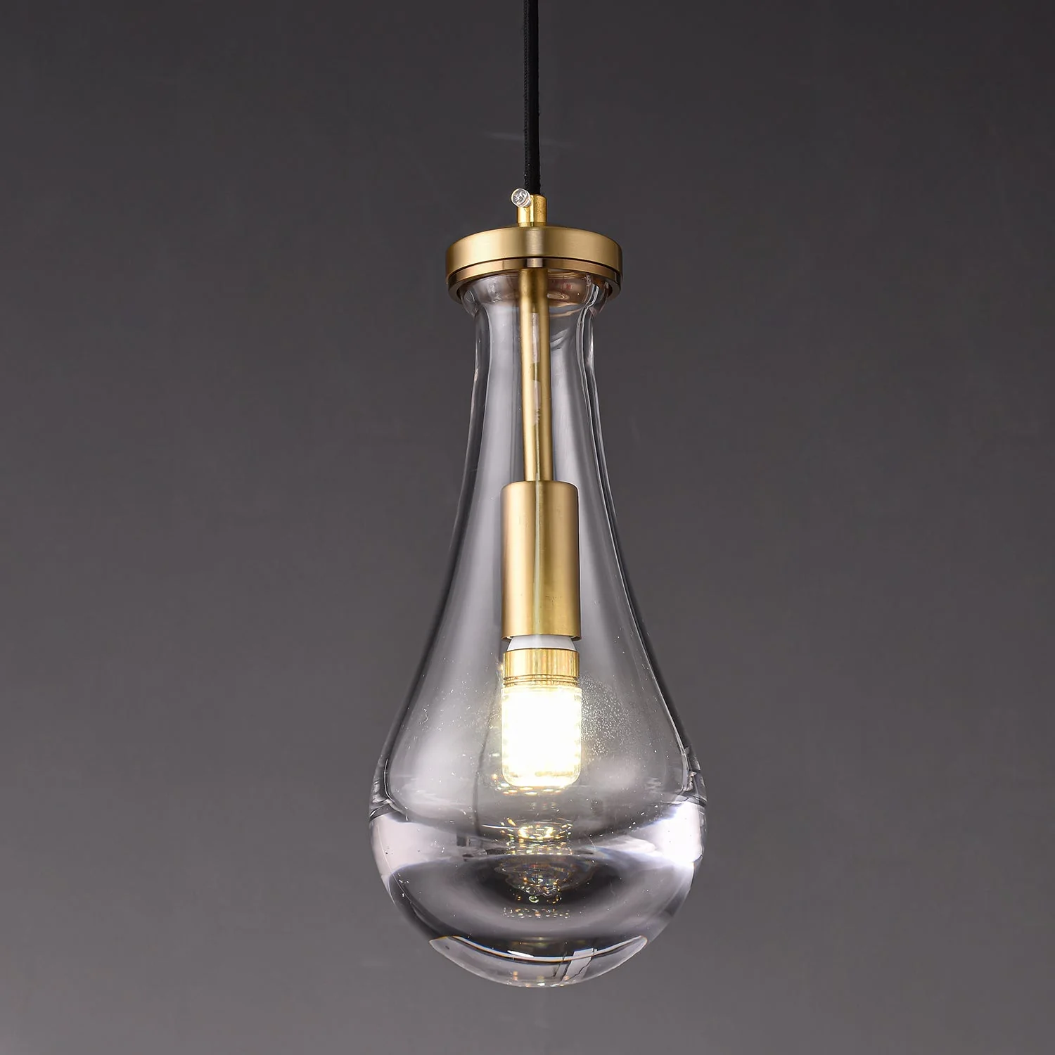 Votheor Modern Minimalist Brass Glass Pendant Lamp - Image 11