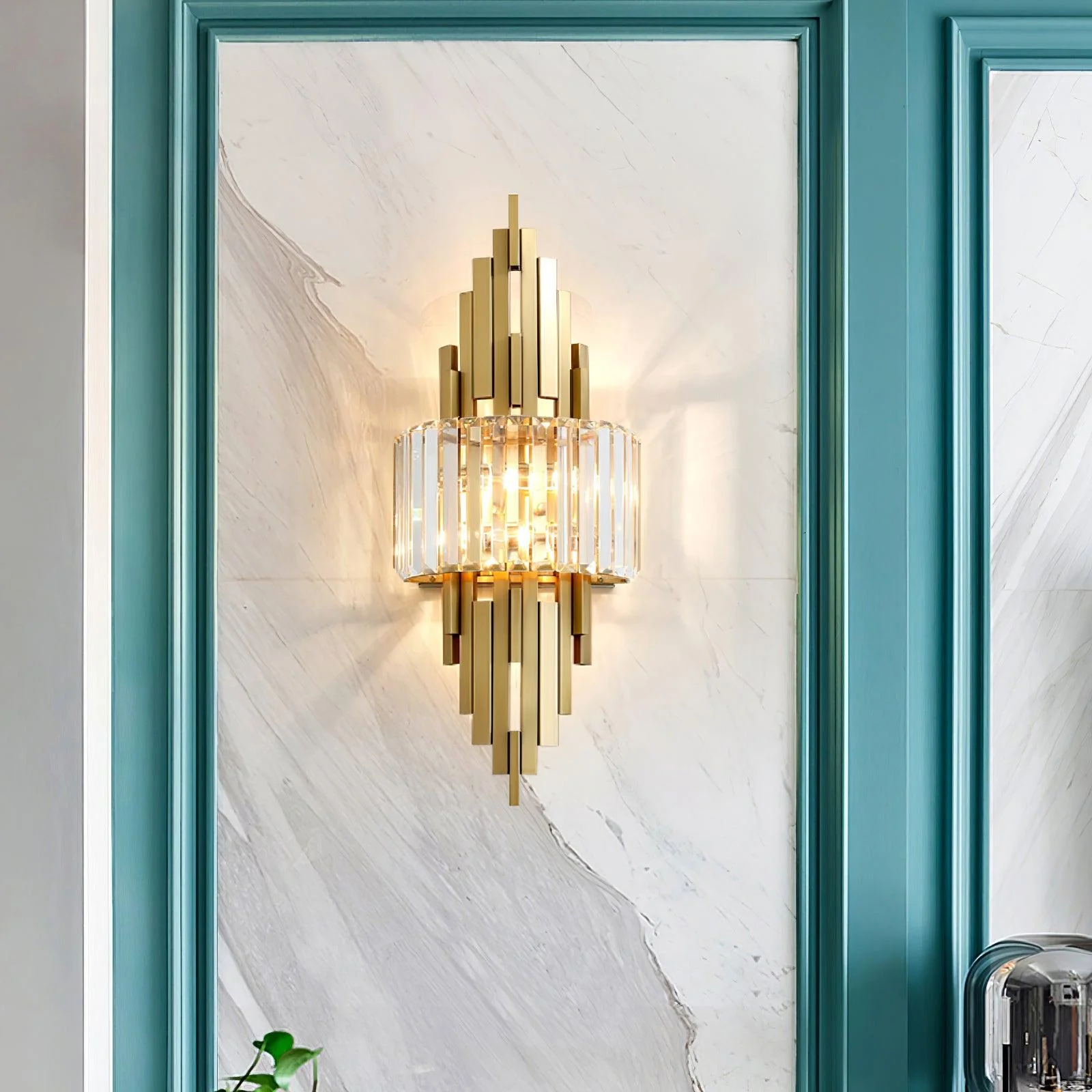 Voveliel Postmodern Luxury Crystal Glass Wall Lamp - Image 19