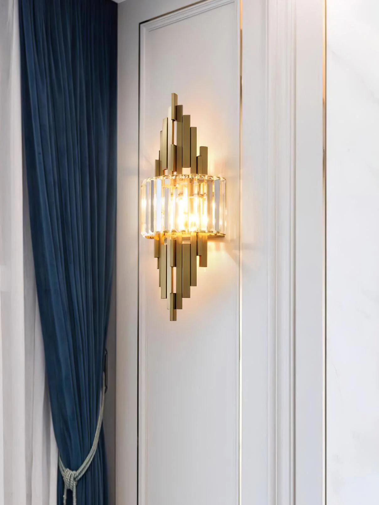 Voveliel Postmodern Luxury Crystal Glass Wall Lamp - Image 22