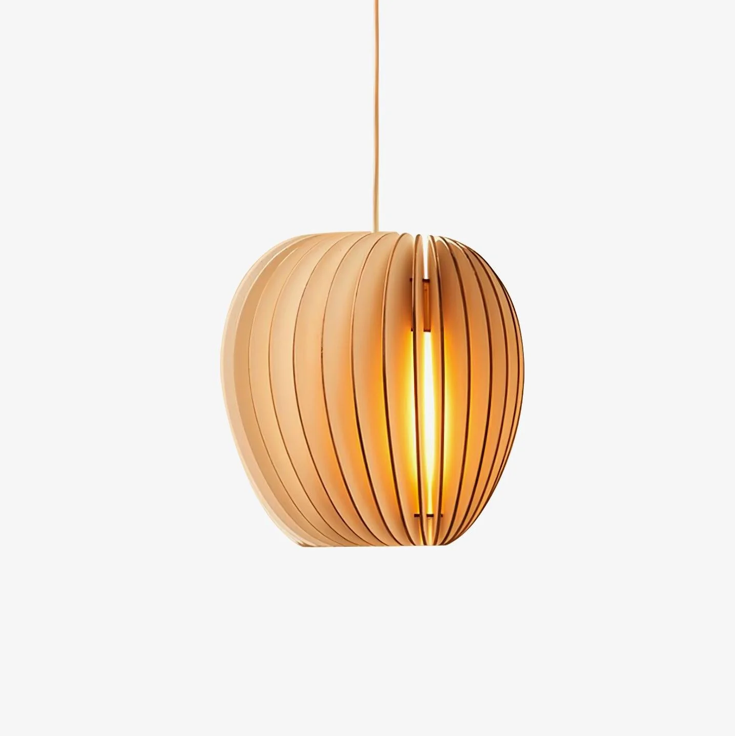 Vovene Elegance Unique Orb Wooden Pendant Lamp