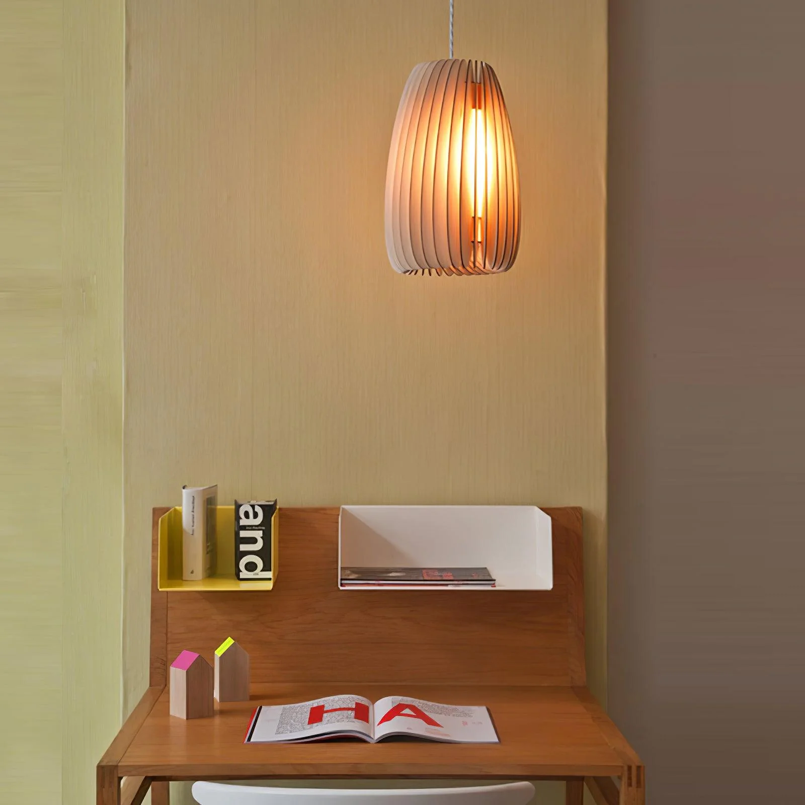 Vovene Elegance Unique Orb Wooden Pendant Lamp - Image 11