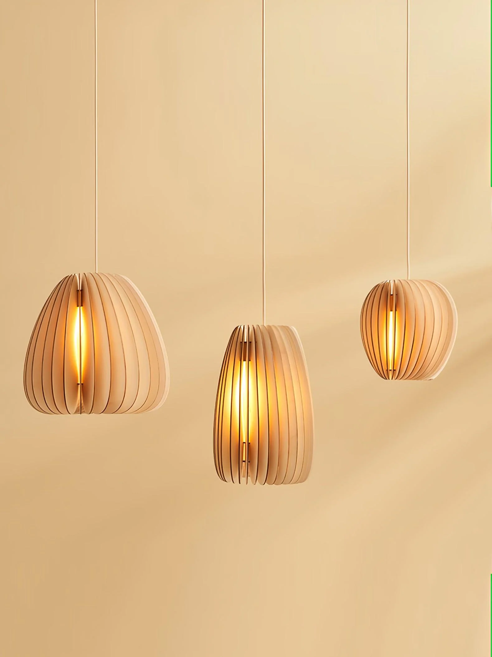 Vovene Elegance Unique Orb Wooden Pendant Lamp - Image 15