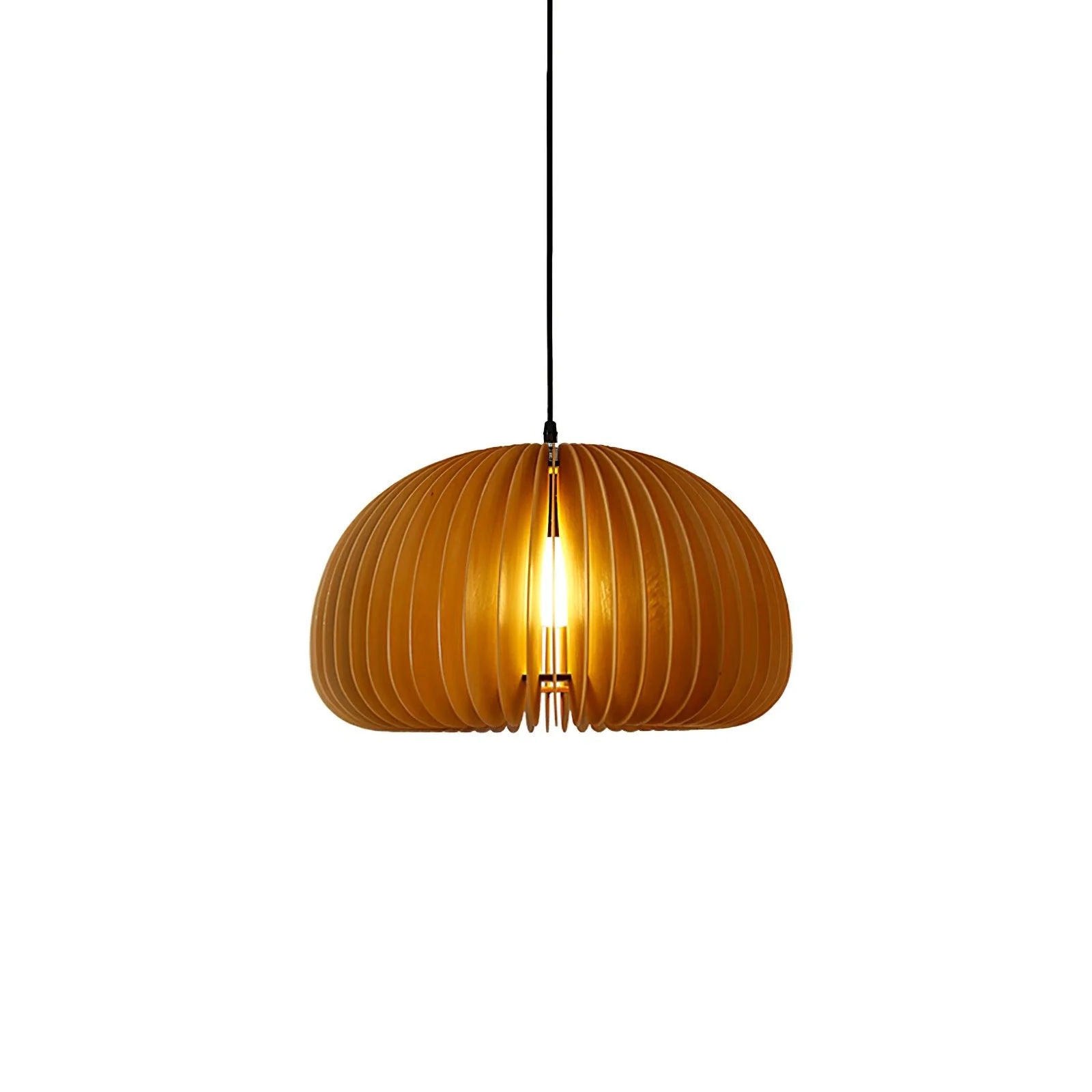 Vovene Elegance Unique Orb Wooden Pendant Lamp - Image 2