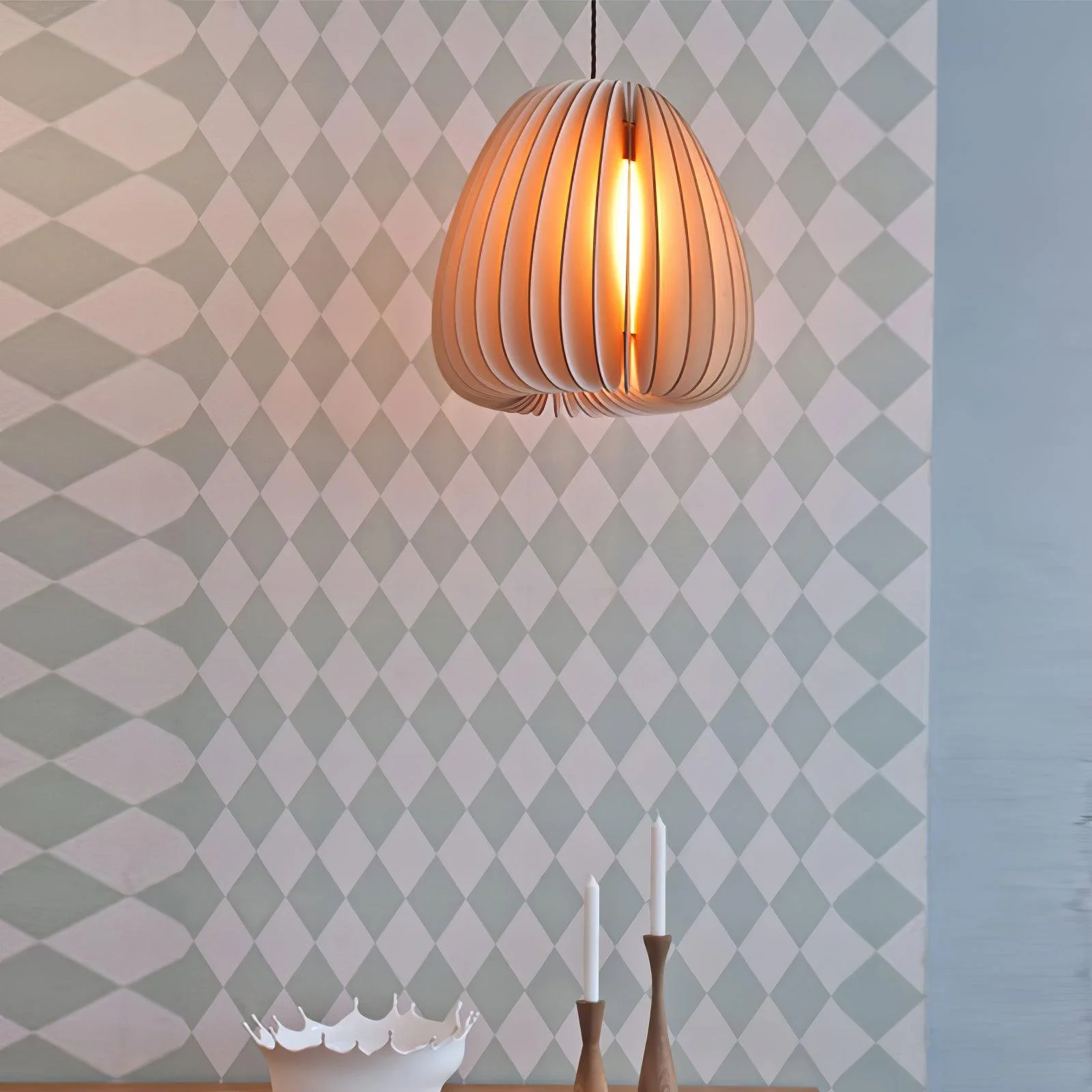 Vovene Elegance Unique Orb Wooden Pendant Lamp - Image 22