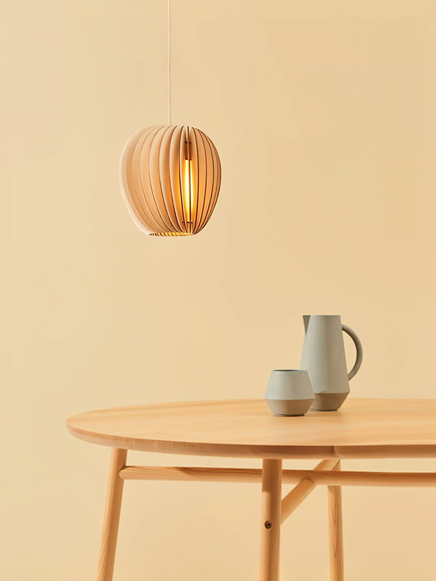 Vovene Elegance Unique Orb Wooden Pendant Lamp - Image 23