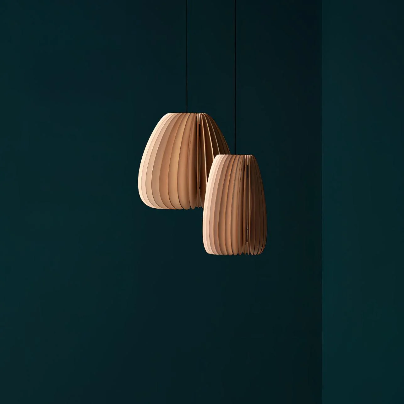 Vovene Elegance Unique Orb Wooden Pendant Lamp - Image 24