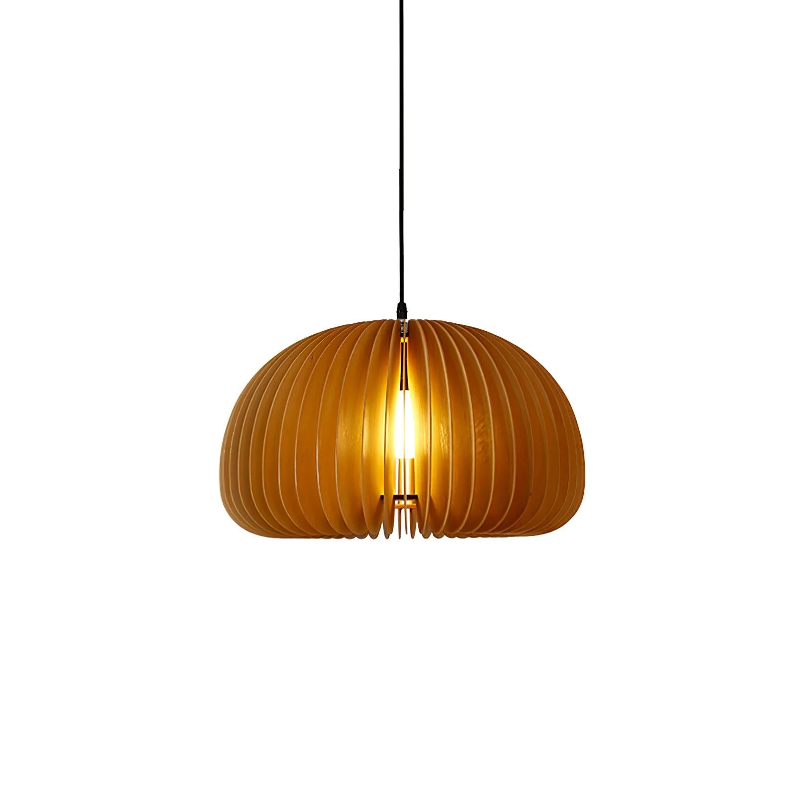 Vovene Elegance Unique Orb Wooden Pendant Lamp - Image 9