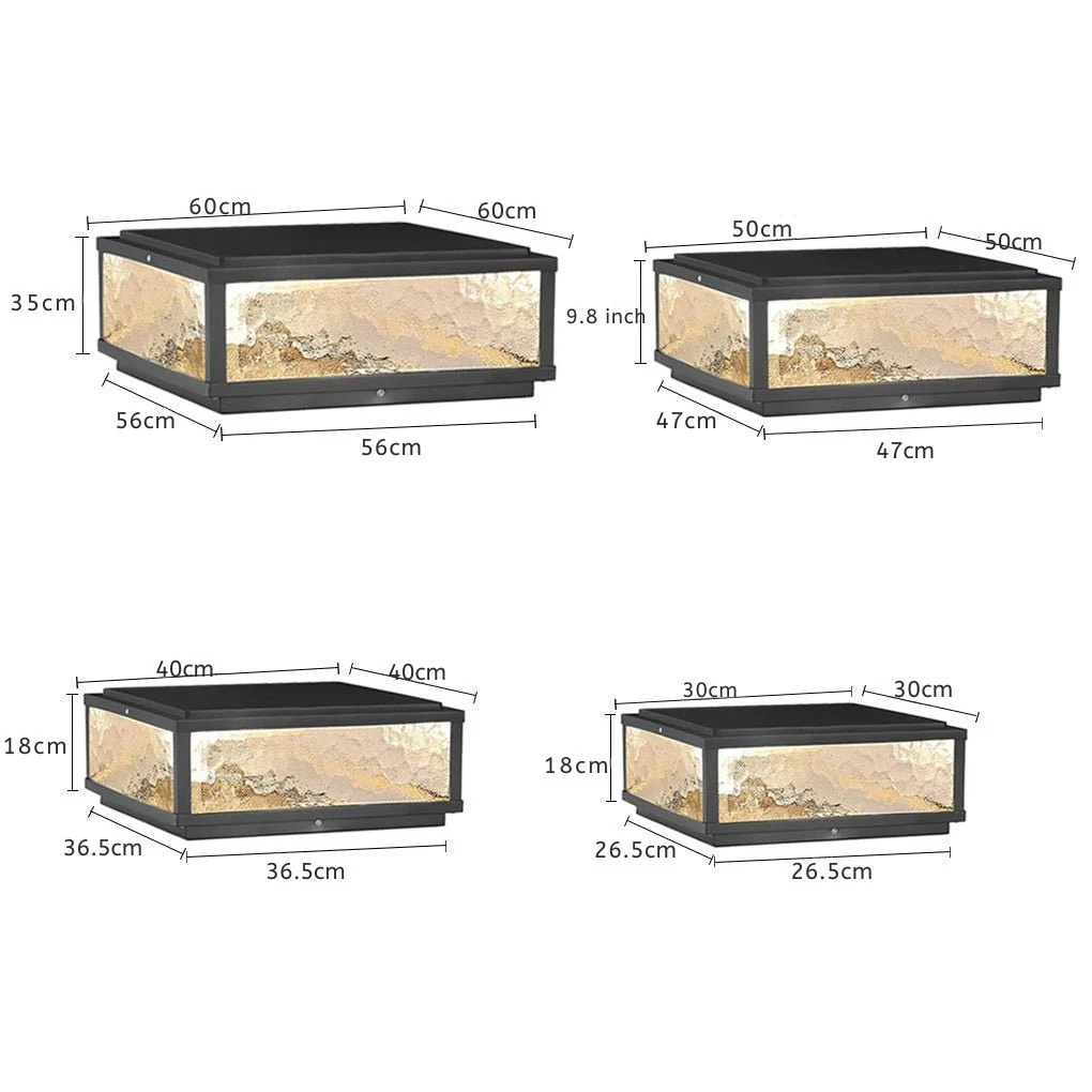Vrda Modern LED Outdoor Post Fence Pillar Light - Image 2